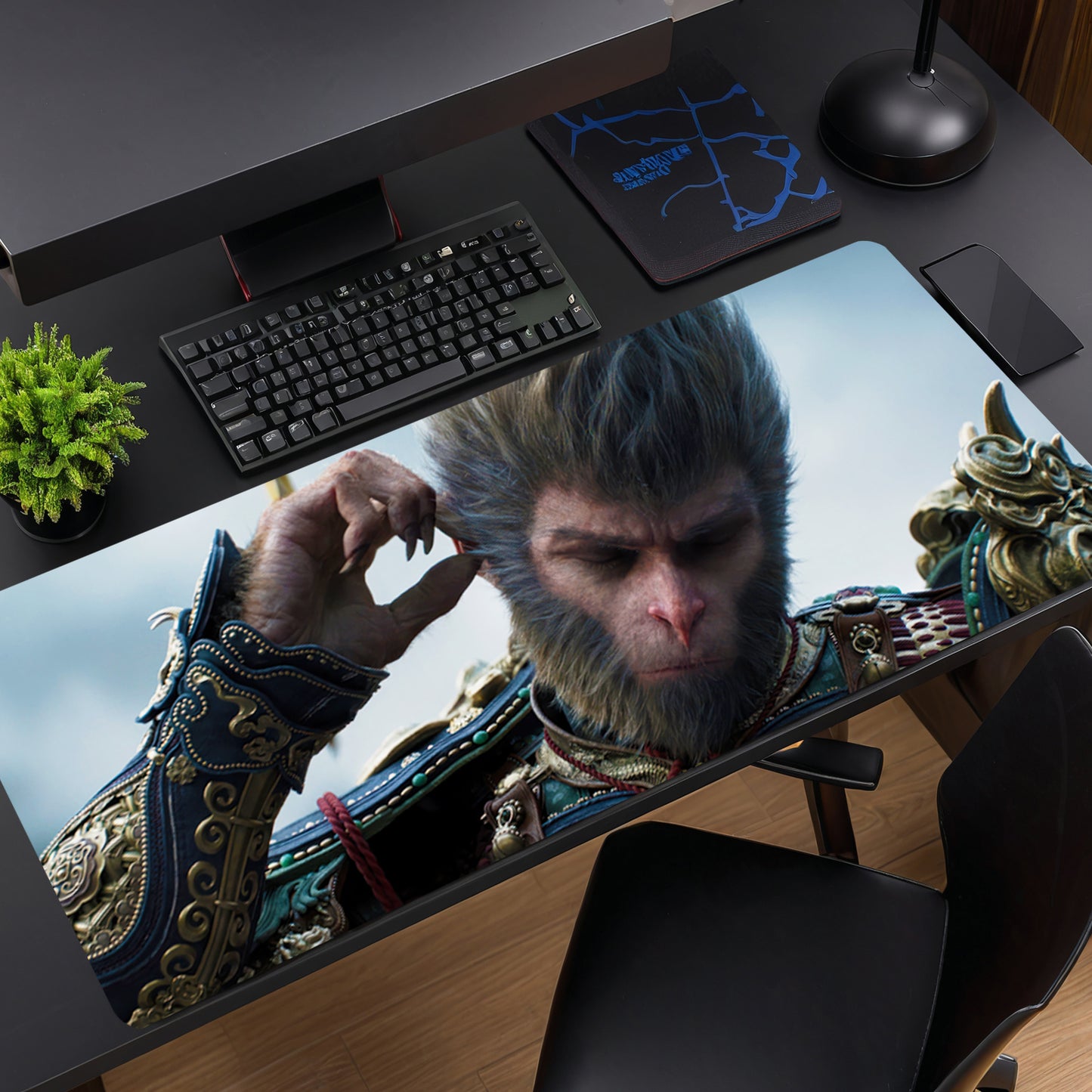 BLACK MYTH: WUKONG MOUSE PAD (31 X 12 INCHES) - GAMING MOUSE PAD | RUBBER BASE DESK MAT