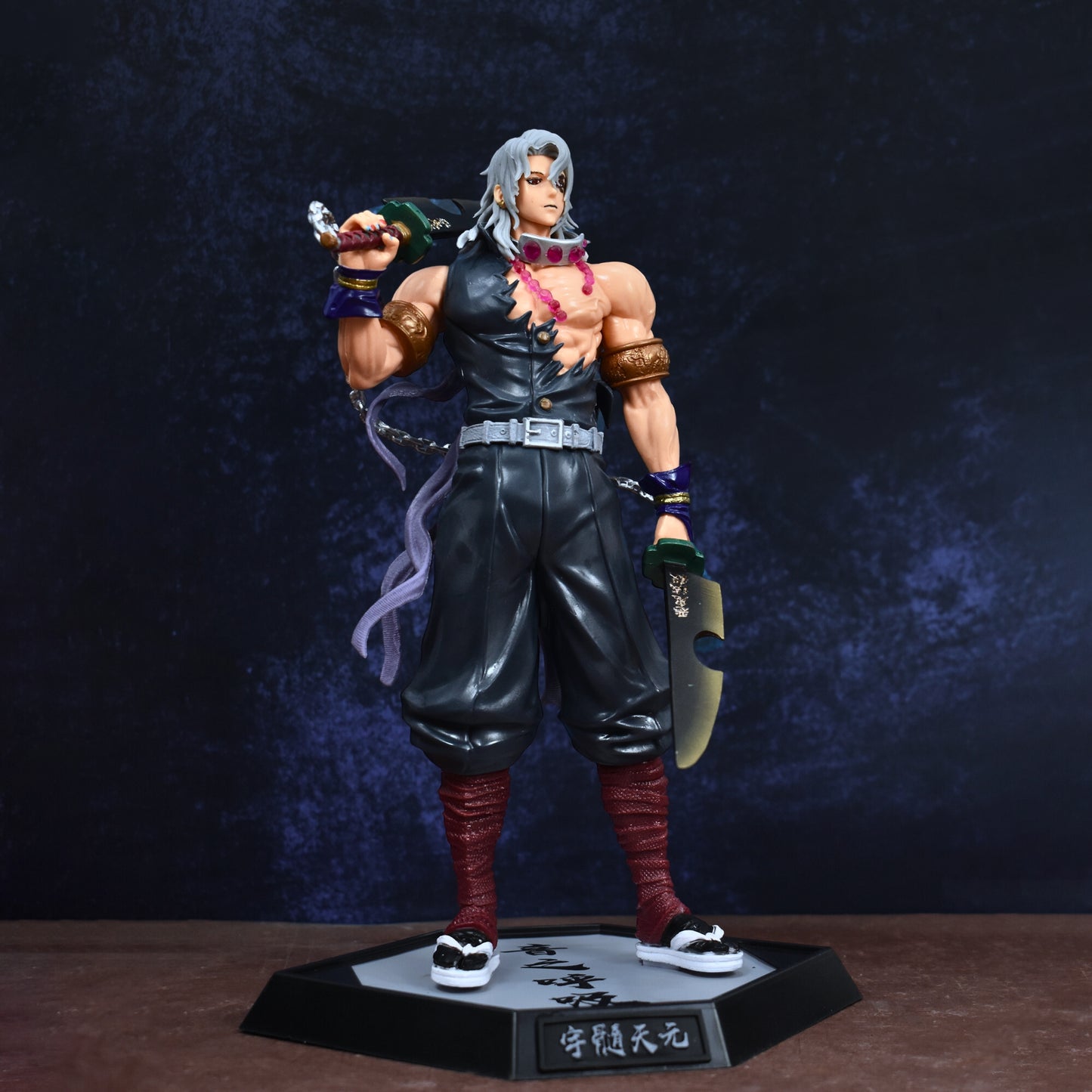 Sound Hashira Tengen Uzui Action Figure with Stand (30 cm Height) - Demon Slayer