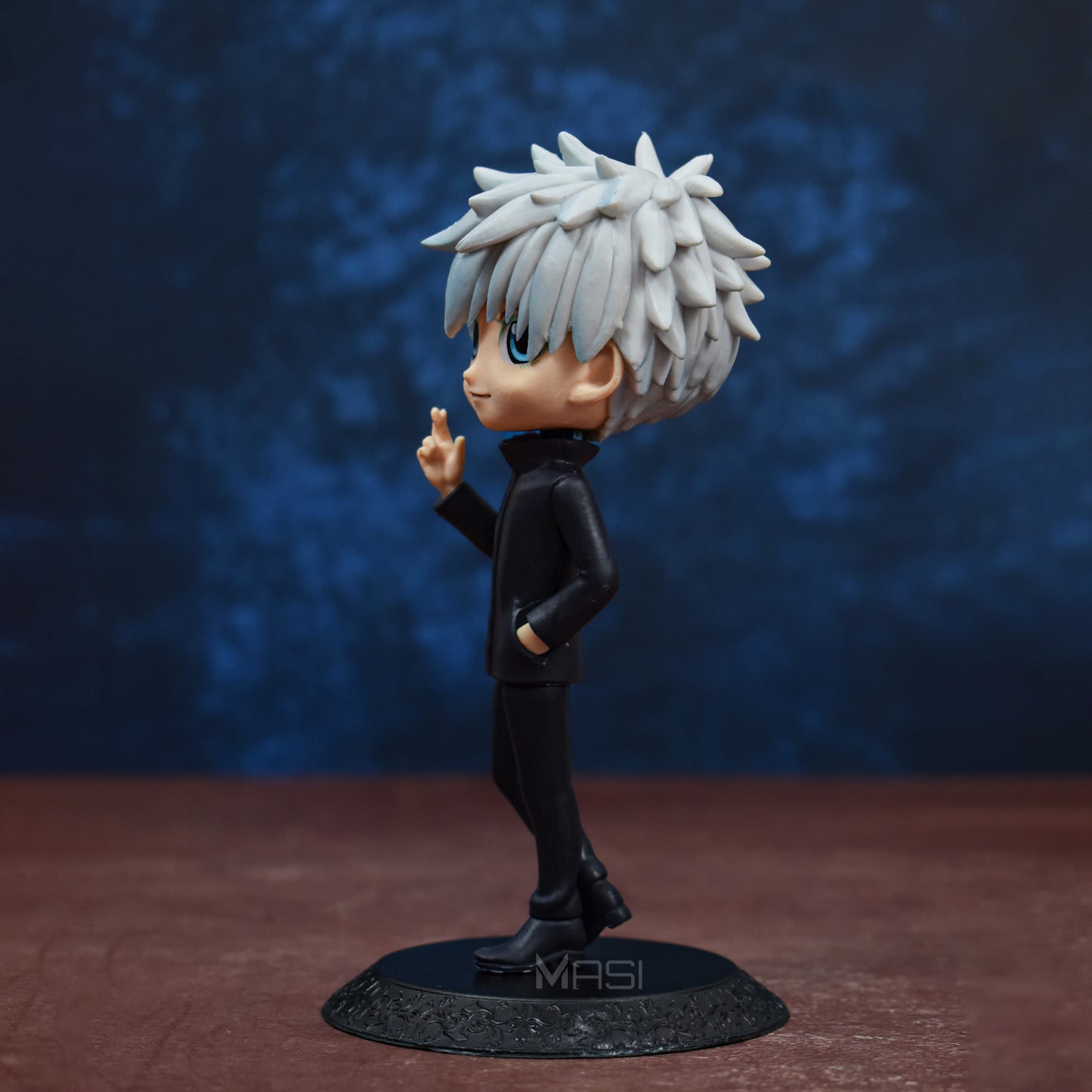 Gojo Satoru Q Style Action Figure With Stand (15 Cm Height) - Jujutsu Kaisen