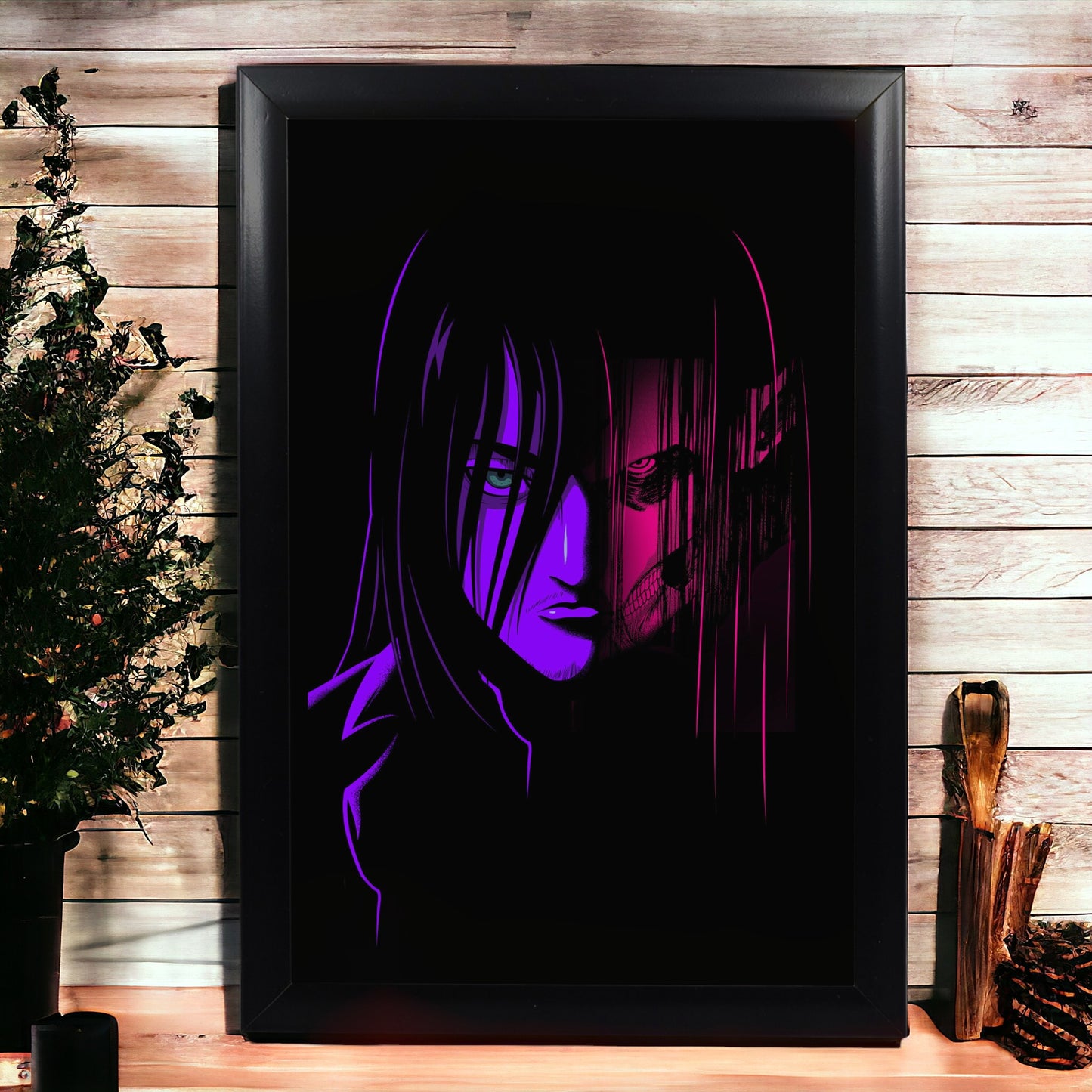 Eren Yeager Attack Titan Face Photo Frame (A4 Size) - Attack On Titan