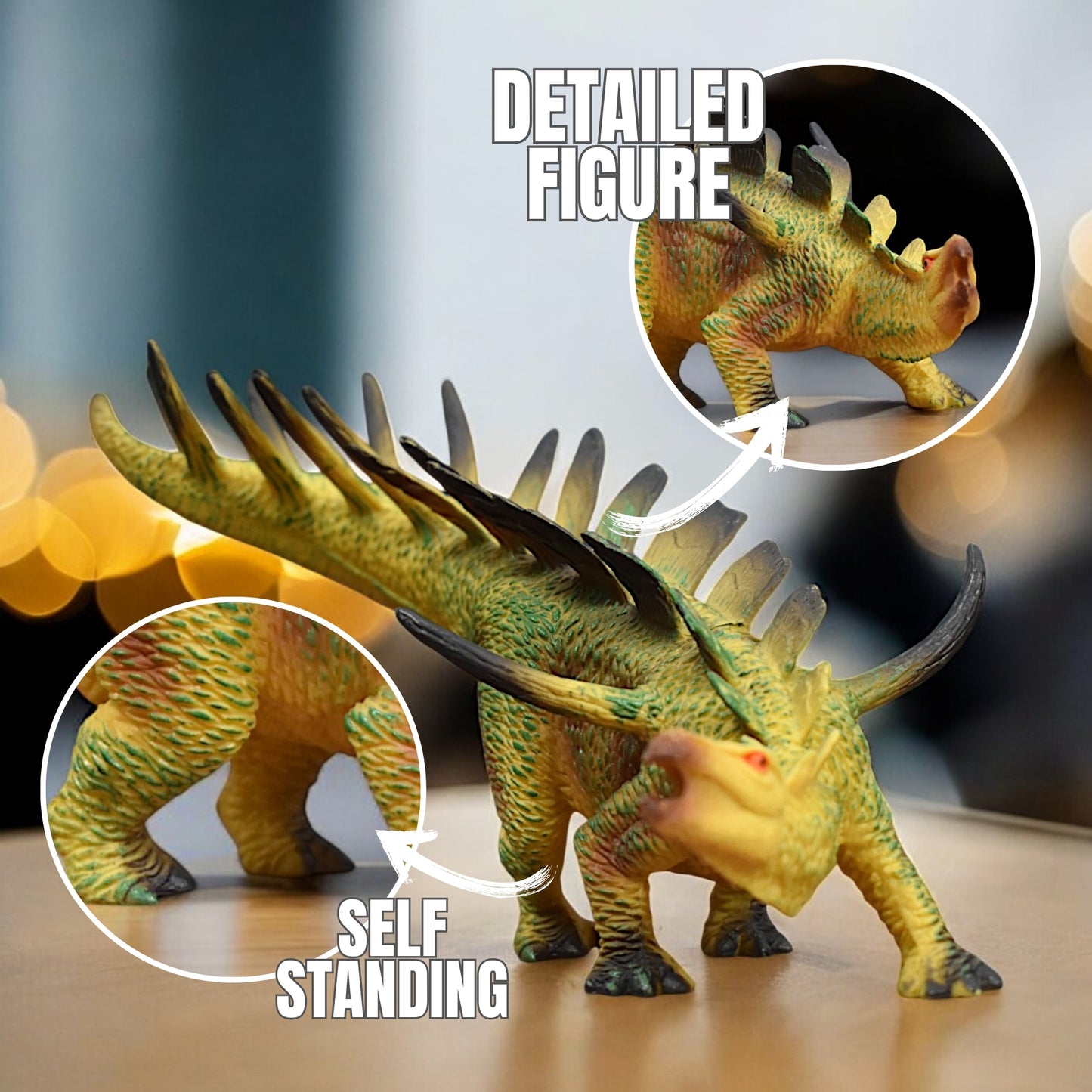 Dinosaur Action Figure - Realistic 10-Inch Stegosaurus 2 Toy