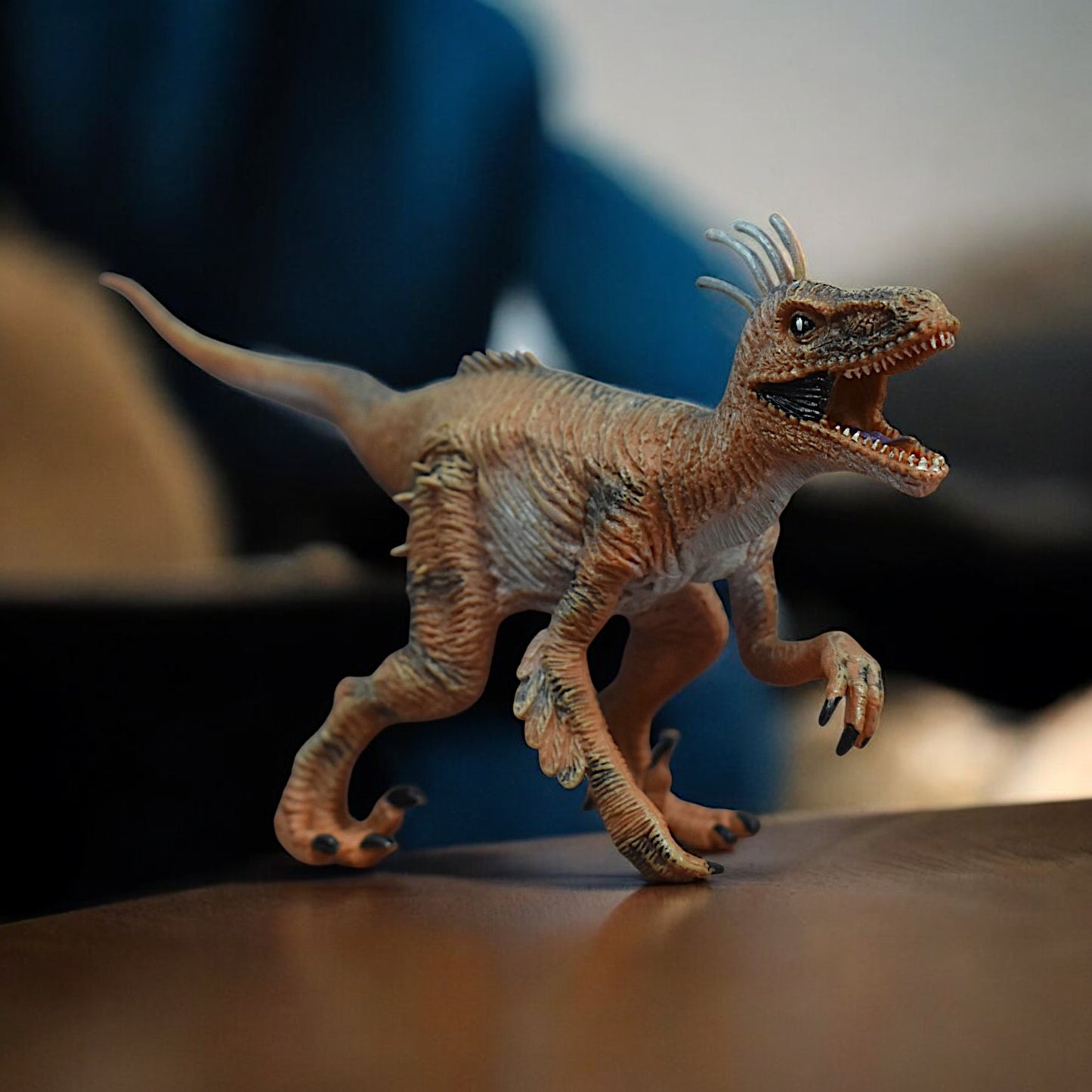Dinosaur Action Figure - Realistic 10-inch Velociraptor Toy For Kids