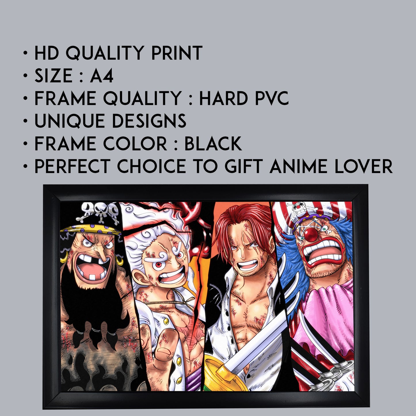 One Piece Characters Photo Frame (A4 Size) - One Piece