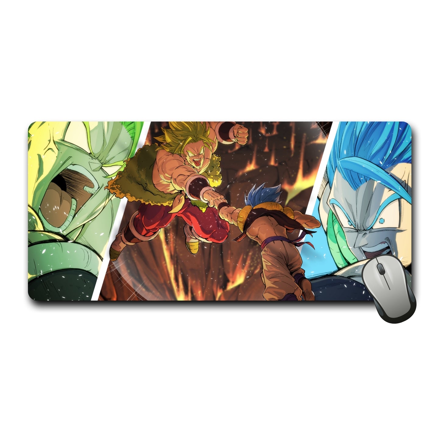 Dragon Ball Z/super Broly Vs Gogeta Mouse Pad (23 X 11 Inches) - Gaming Mouse Pad