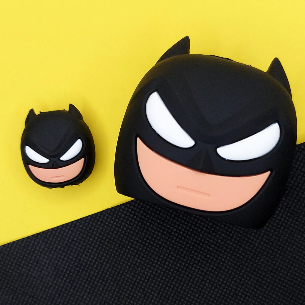 Black Batman Cute Iphone Charger Cover Protection Case (Silicone)