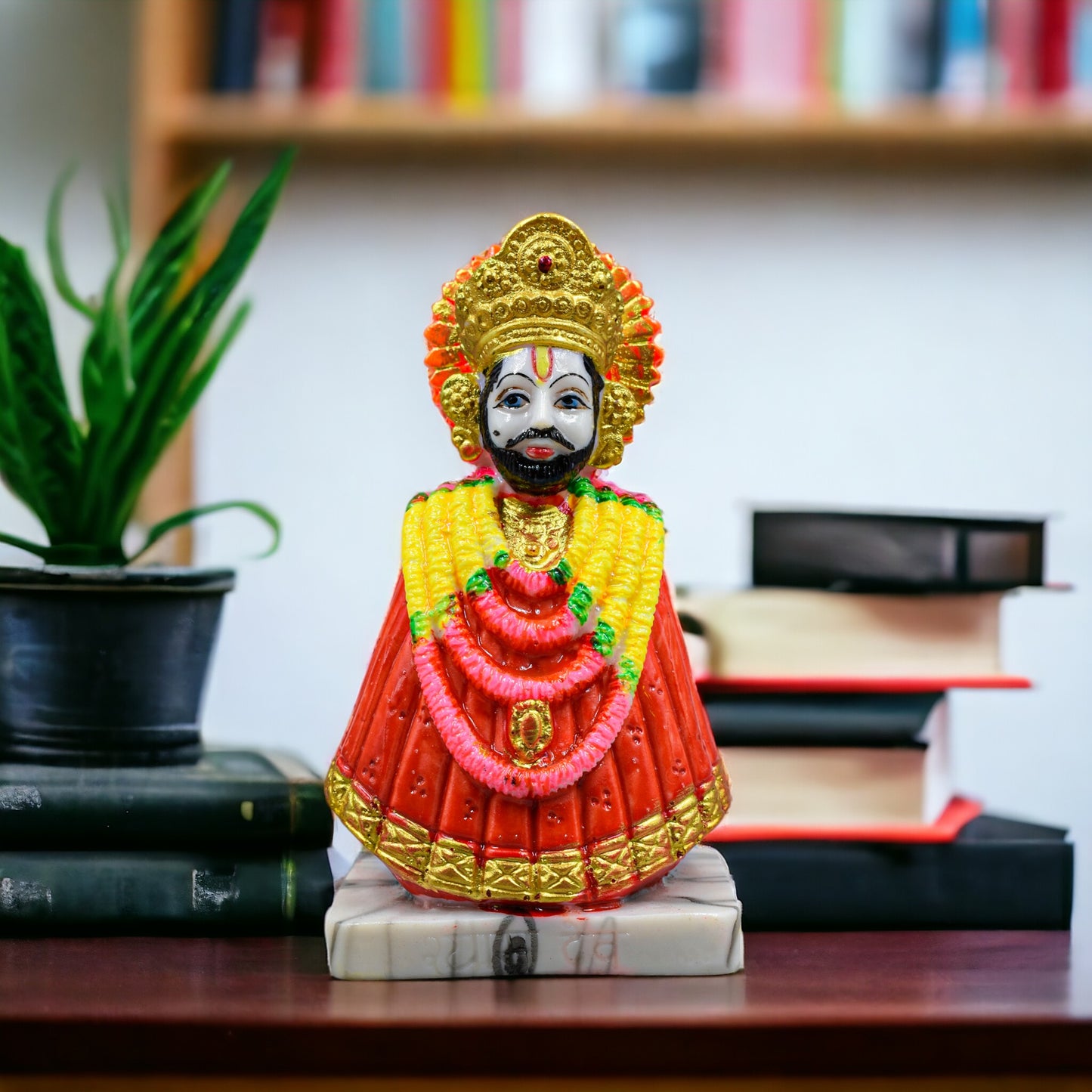 Baba Khatu Shyam Ji Idol Statue Murti For Car Dashboard/table/home Decoration (16 Cm Height)