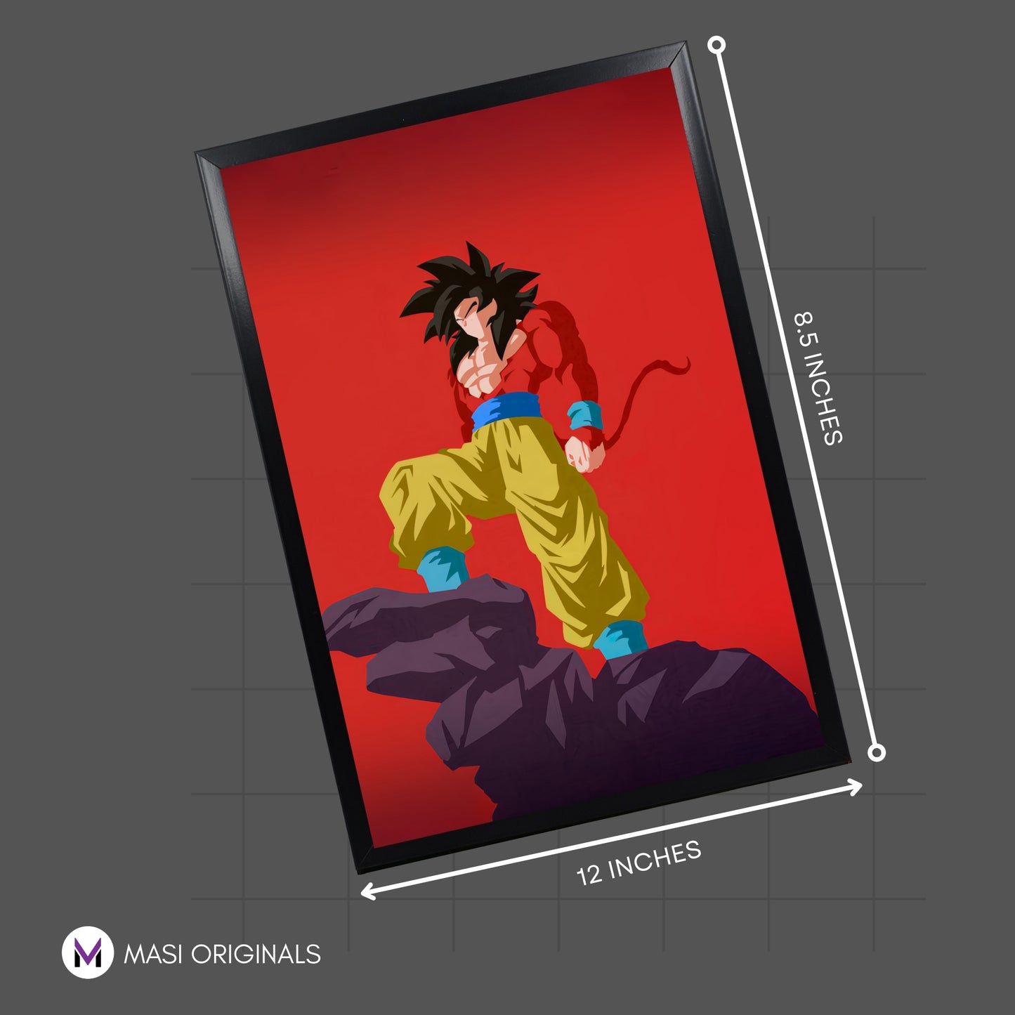 SON GOKU SSJ4 PHOTO FRAME (A4 SIZE) - DRAGON BALL Z