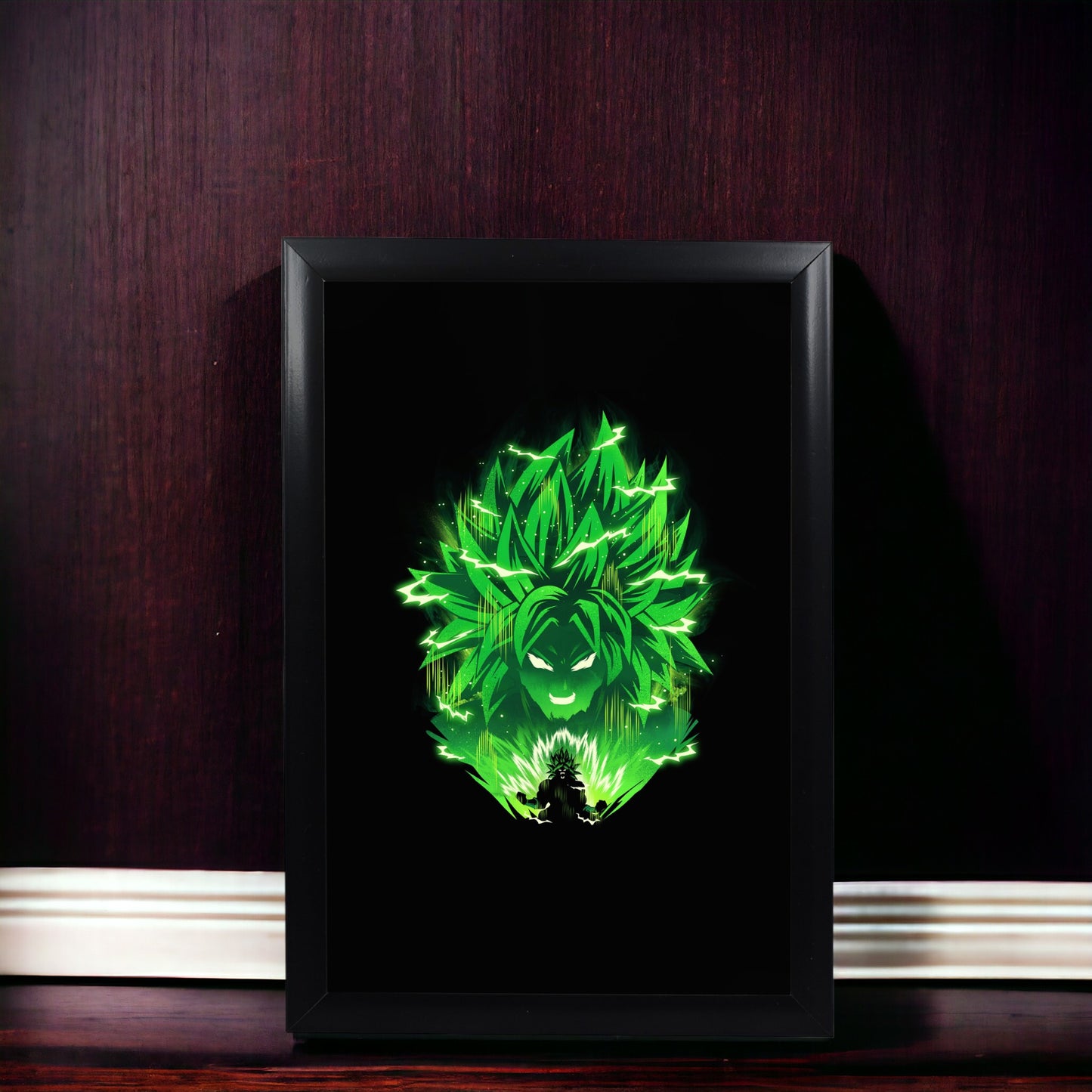 Broly Green Photo Frame (A4 Size) - Dragon Ball Z