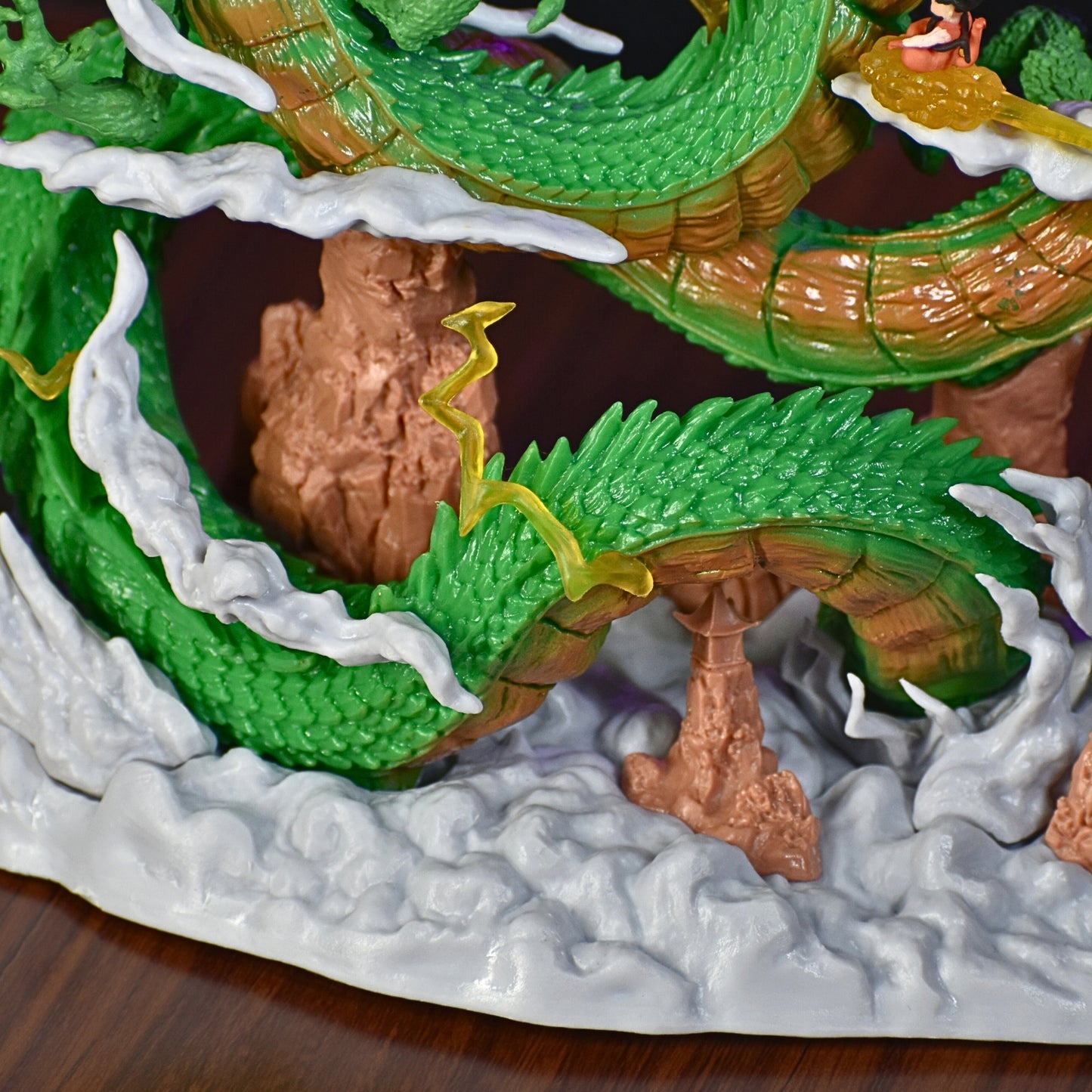 The Eternal Dragon Shenron With Son Goku Action Figure (22 Cm Height) - Dragon Ball Z