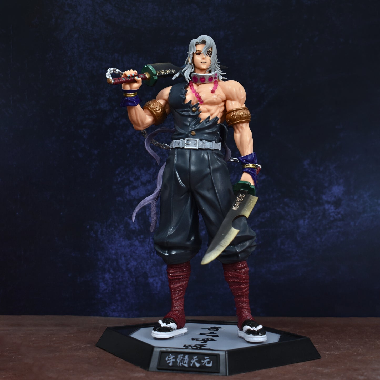 Sound Hashira Tengen Uzui Action Figure with Stand (30 cm Height) - Demon Slayer
