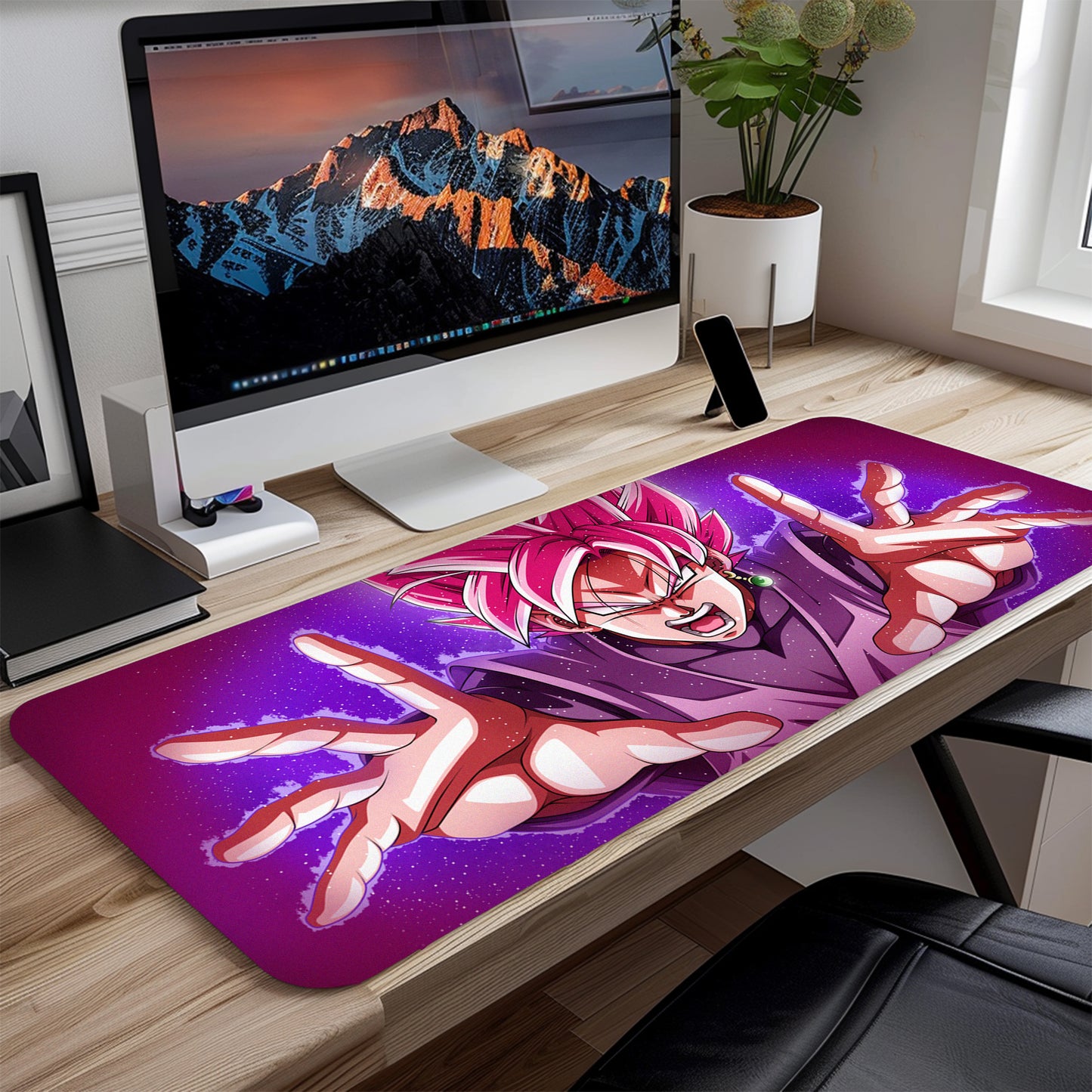 Dragon Ball Z Zamasu The Black Goku Mouse Pad (31 X 12 Inches) - Gaming Mouse Pad | Rubber Base Desk Mat