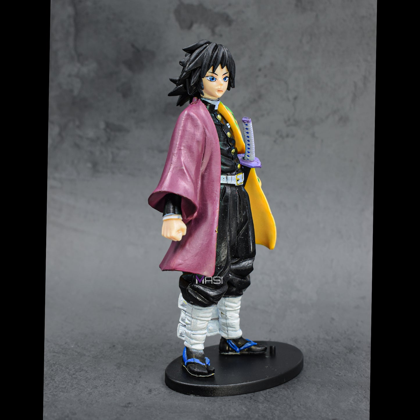 Demon Slayer Anime Hashira Shinobo Kochu Action Figure With Stand - 16 Cm Height (Giyu Tomioka)