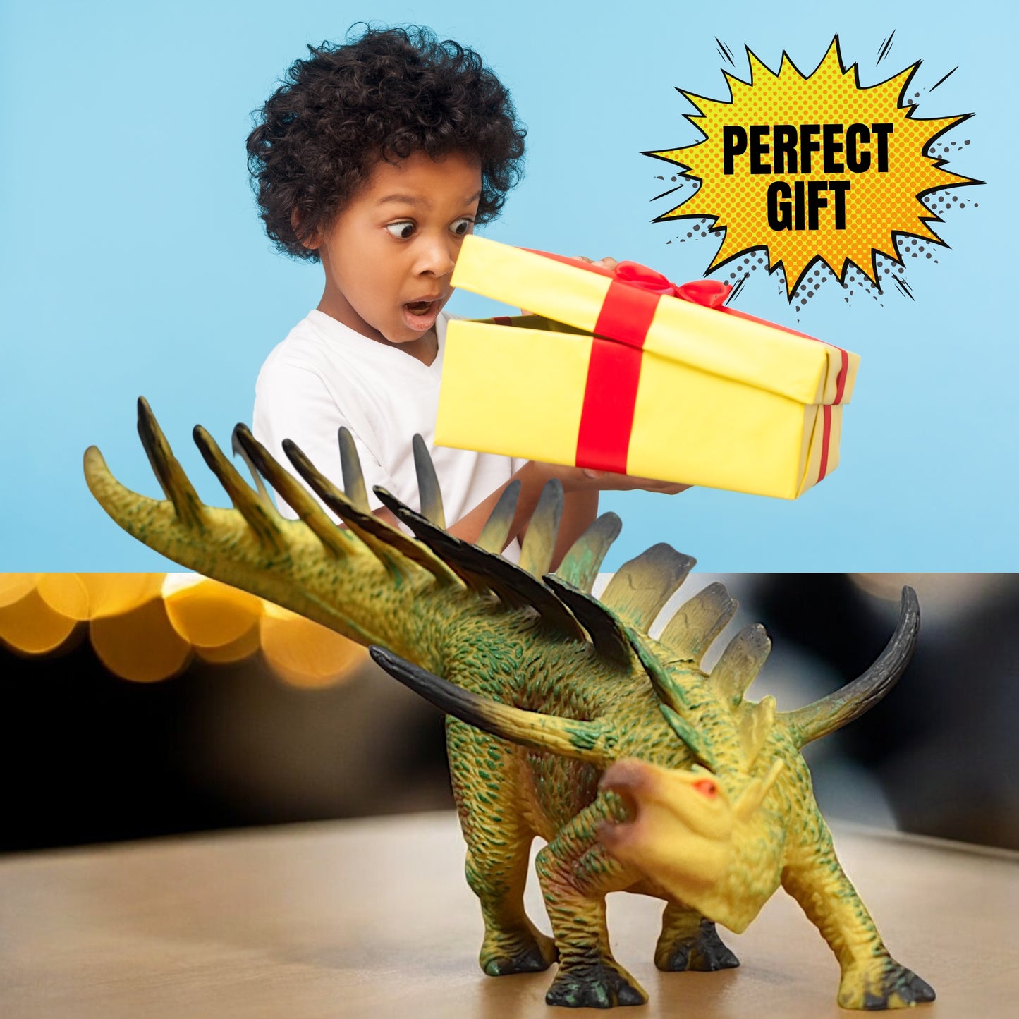 Dinosaur Action Figure - Realistic 10-Inch Stegosaurus 2 Toy
