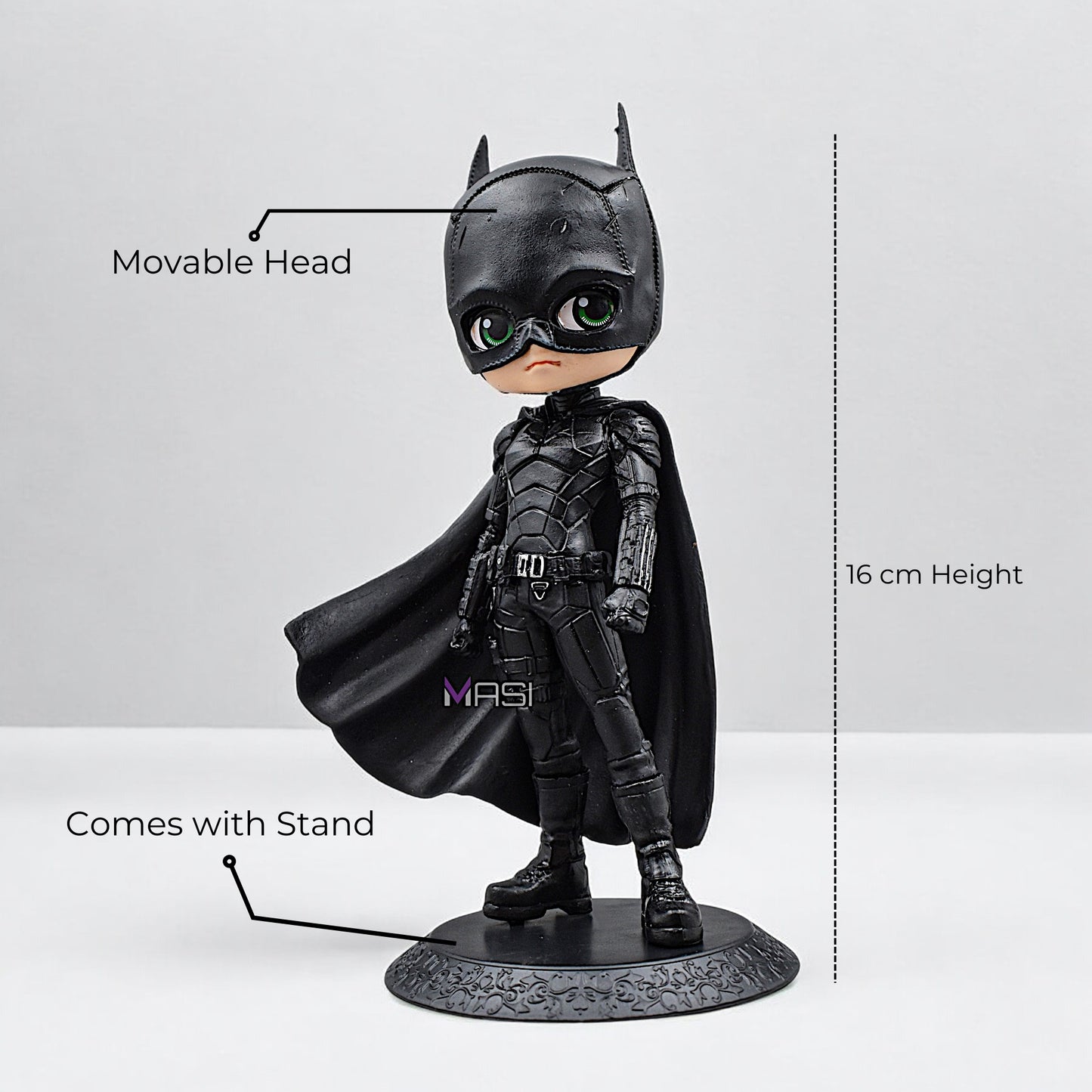 Batman Q Style Action Figure With Stand (16 Cm Height)