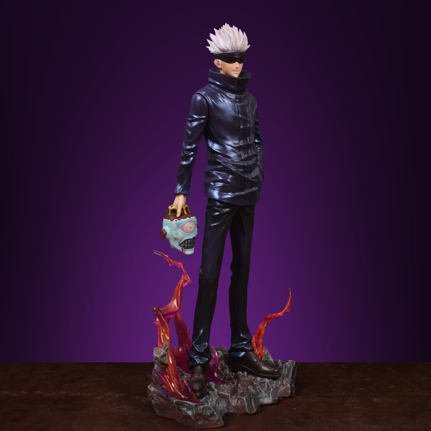 SATORU GOJO ACTION FIGURE WITH 2 REPLACEABLE HEADS AND HANDS (34 CM HEIGHT) - JUJUTSU KAISEN