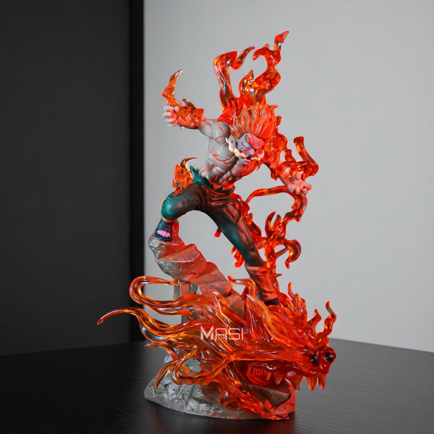 MIGHT GUY EIGHT GATES ACTION FIGURE WITH LED STAND (27 CM HEIGHT) - NARUTO