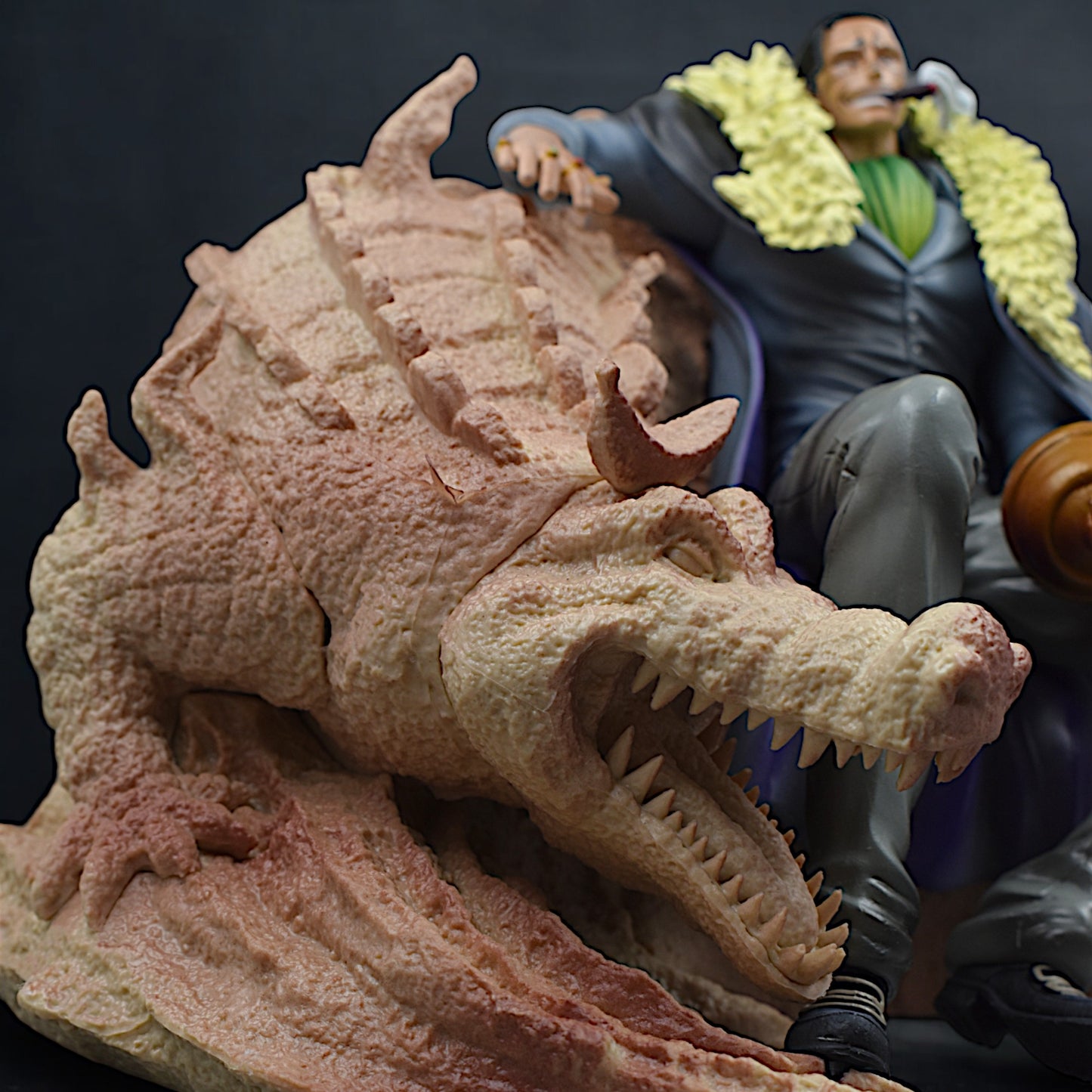 Crocodile Action Figure Sitting Posture Collectible Pvc Figure (25 Cm Length)- One Piece