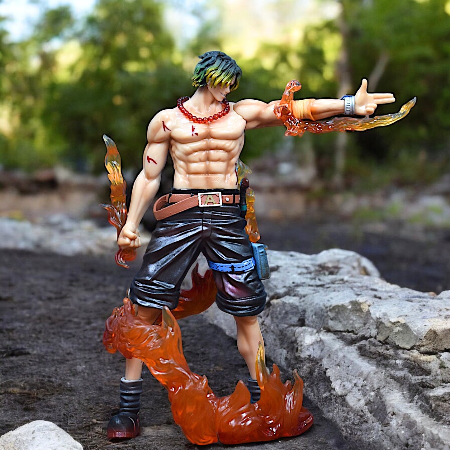 PORTGAS D. ACE FIRE PISTOL ACTION FIGURE (25 CM HEIGHT) - ONE PIECE