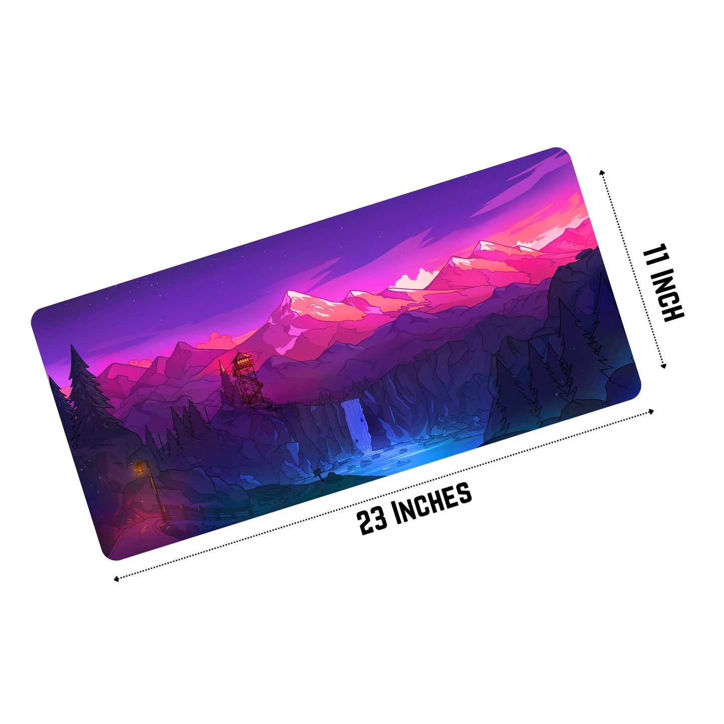 ABSTRACT MOUSE PAD (23 X 11 INCHES) - GAMING MOUSE PAD | RUBBER BASE DESK MAT