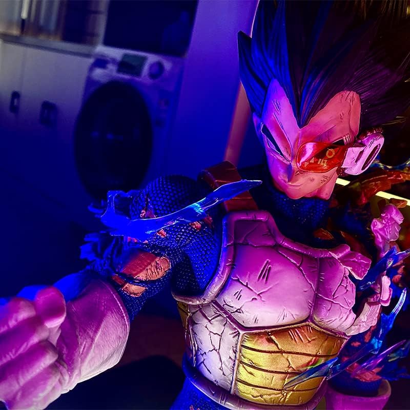 Prince Vegeta Iconic Action Figure With 4 Switchable Heads (45 Cm Height) - Dragon Ball Z