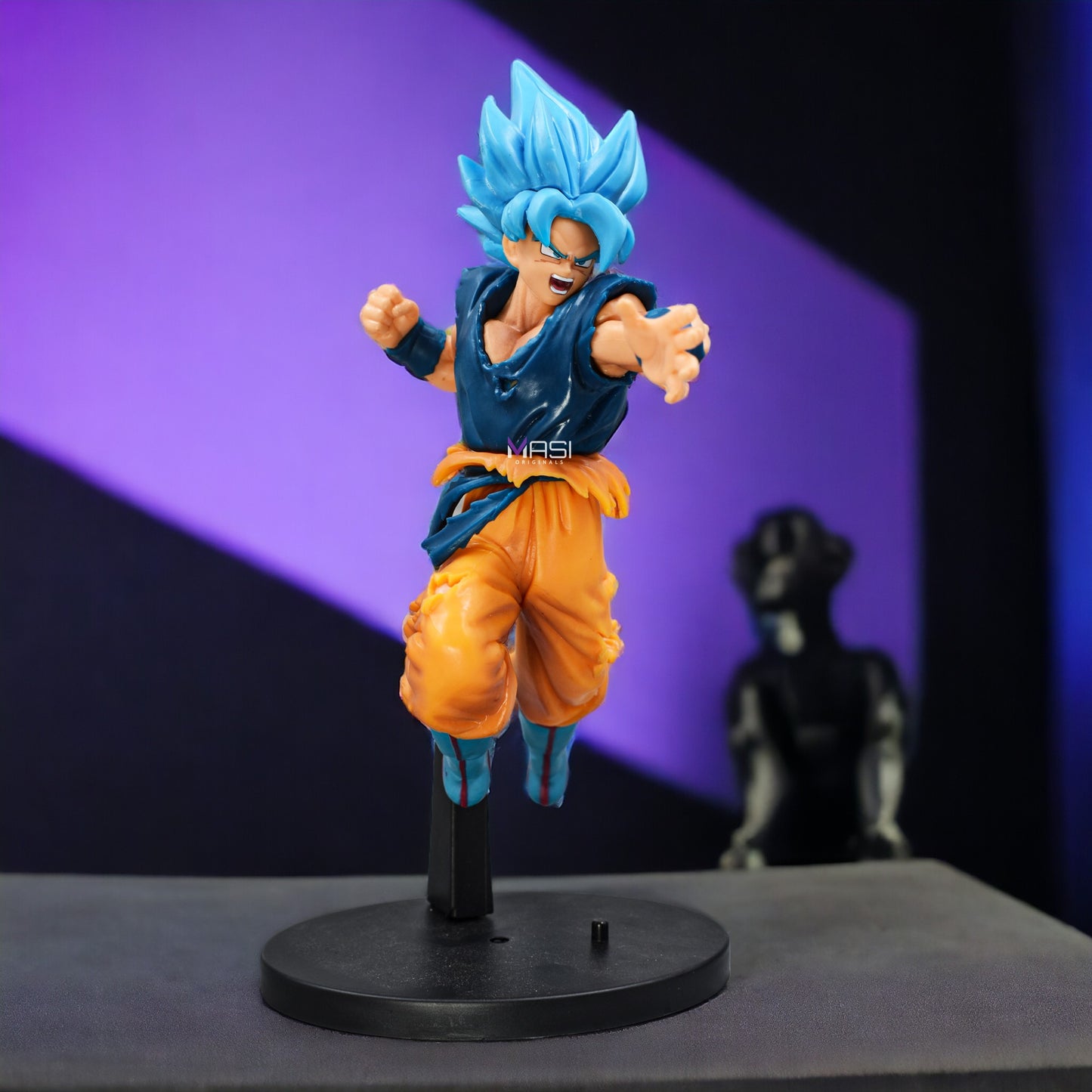 Goku Ssj Blue Action Figure With Stand (25 Cm Height) - Dragon Ball Z
