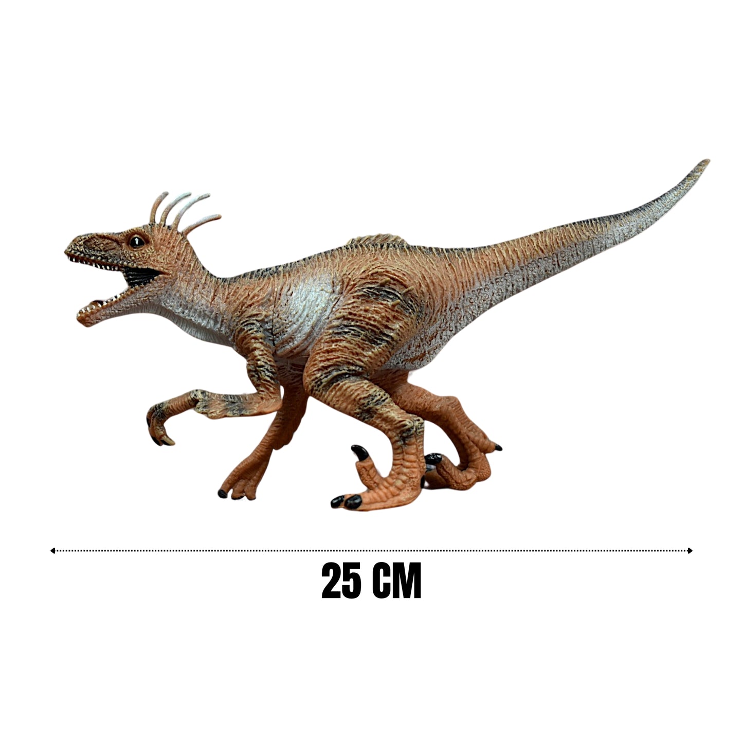 Dinosaur Action Figure - Realistic 10-inch Velociraptor Toy For Kids