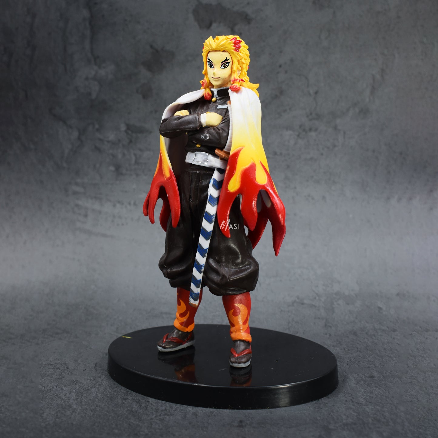 Demon Slayer Anime Hashira Action Figure With Stand (Rengoku 16 Cm)