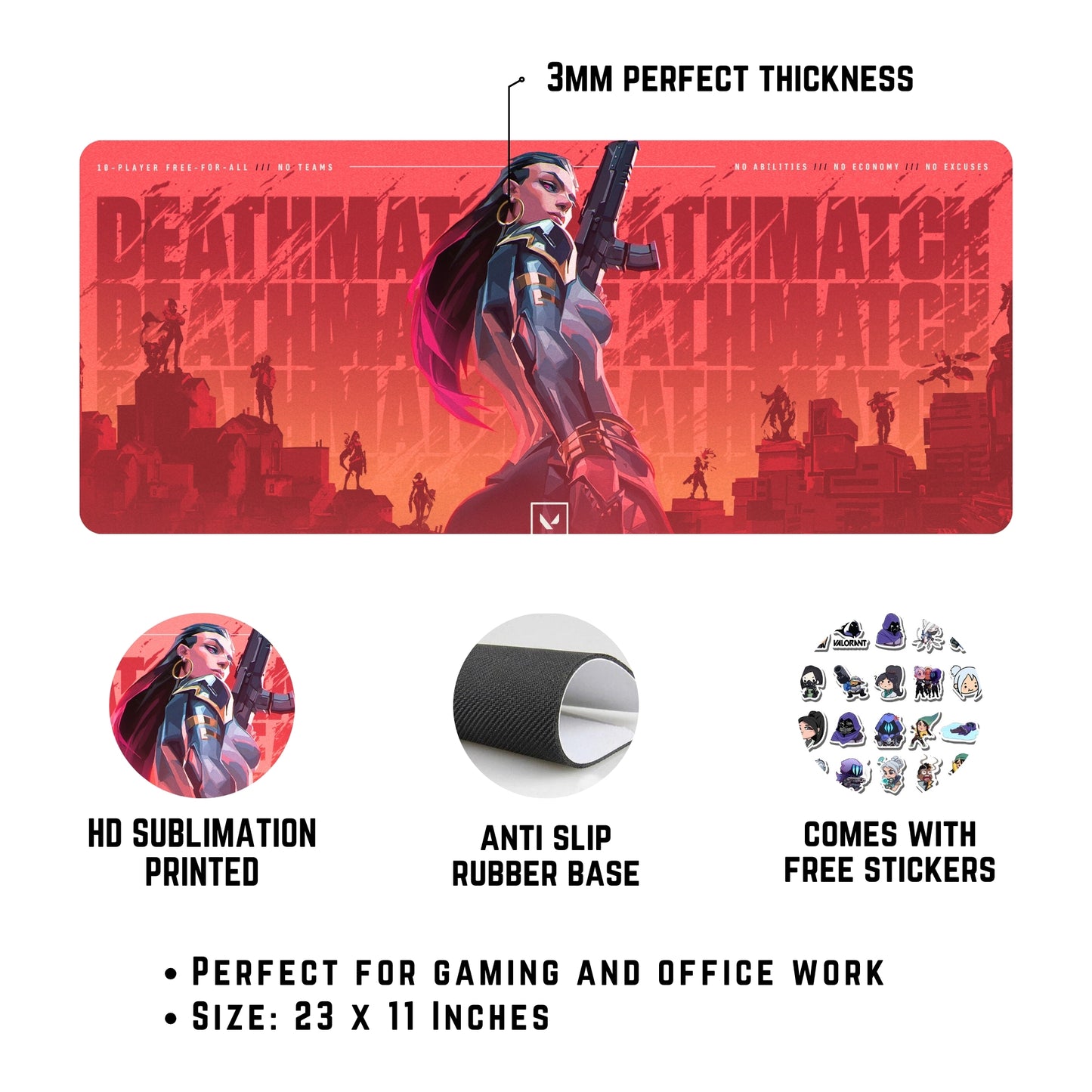 Valorant Reyna Edition Mouse Pad (23 X 11 Inches) - Gaming Mouse Pad