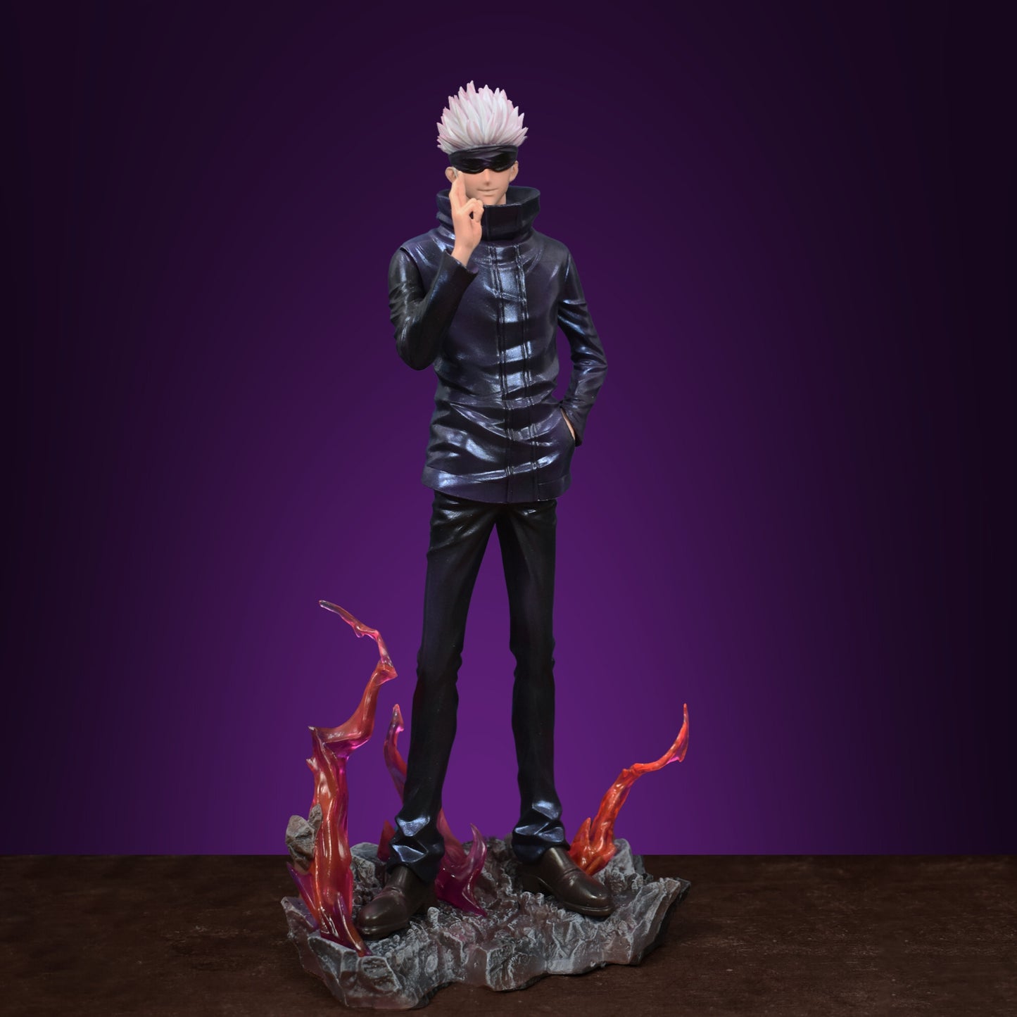 SATORU GOJO ACTION FIGURE WITH 2 REPLACEABLE HEADS AND HANDS (34 CM HEIGHT) - JUJUTSU KAISEN