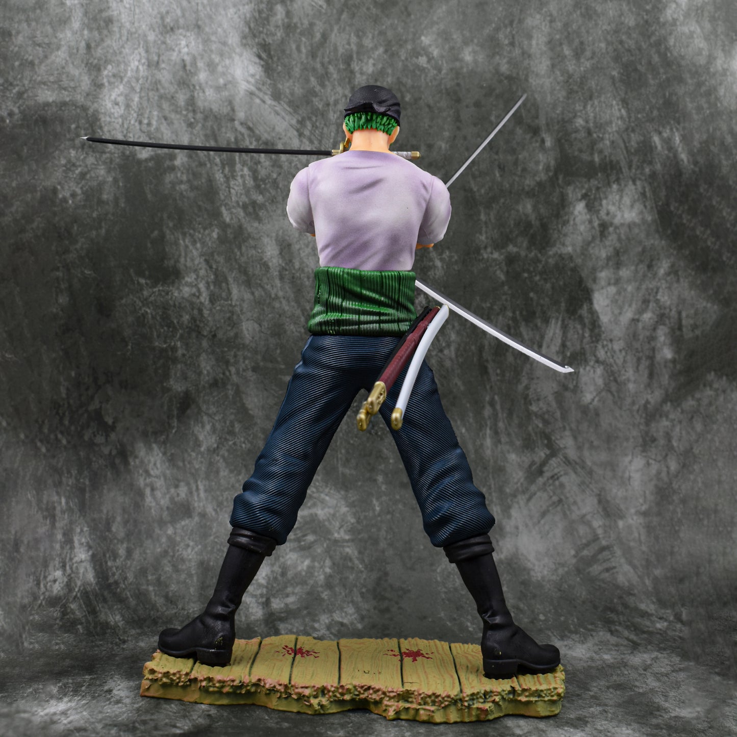 RORONOA ZORO THREE SWORD STYLE ICONIC ACTION FIGURE WIHT 2 REPLACEABLE HEADS (28 CM HEIGHT) - ONE PIECE
