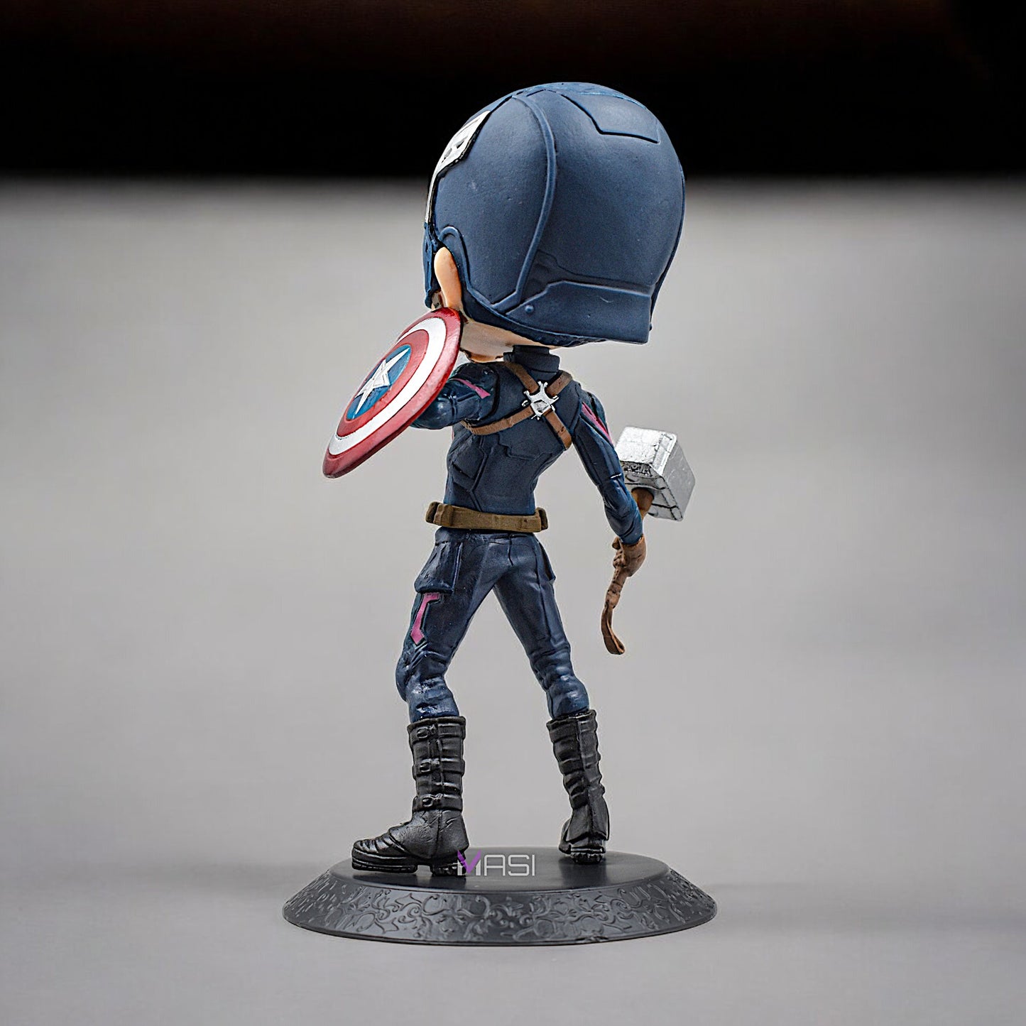 Captain America Q Style Action Figure With Stand (16 Cm Height)