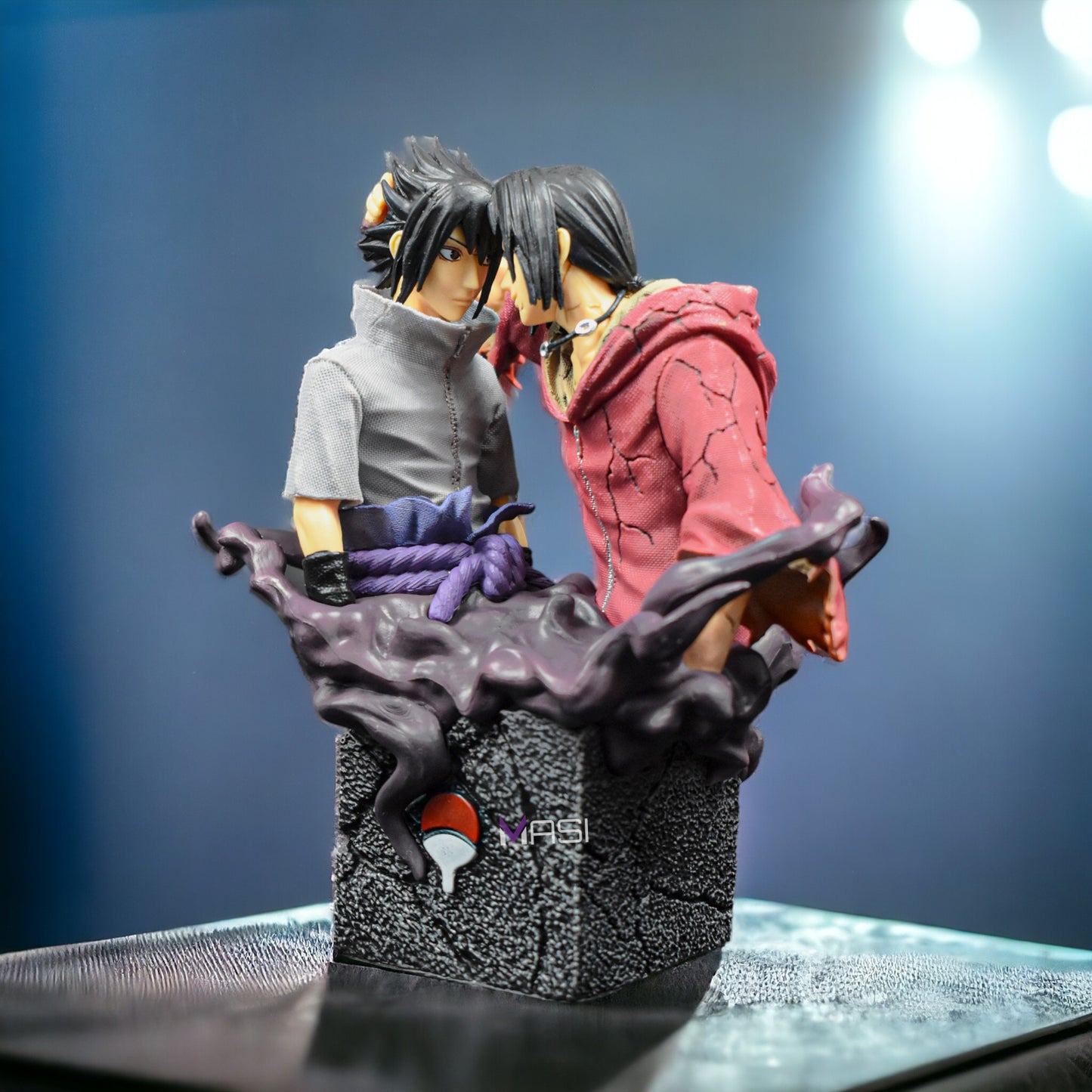 Sasuke And Itachi - Uchiha Brothers Iconic Reconiliation Action Figure (18 Cm Height) - Naruto