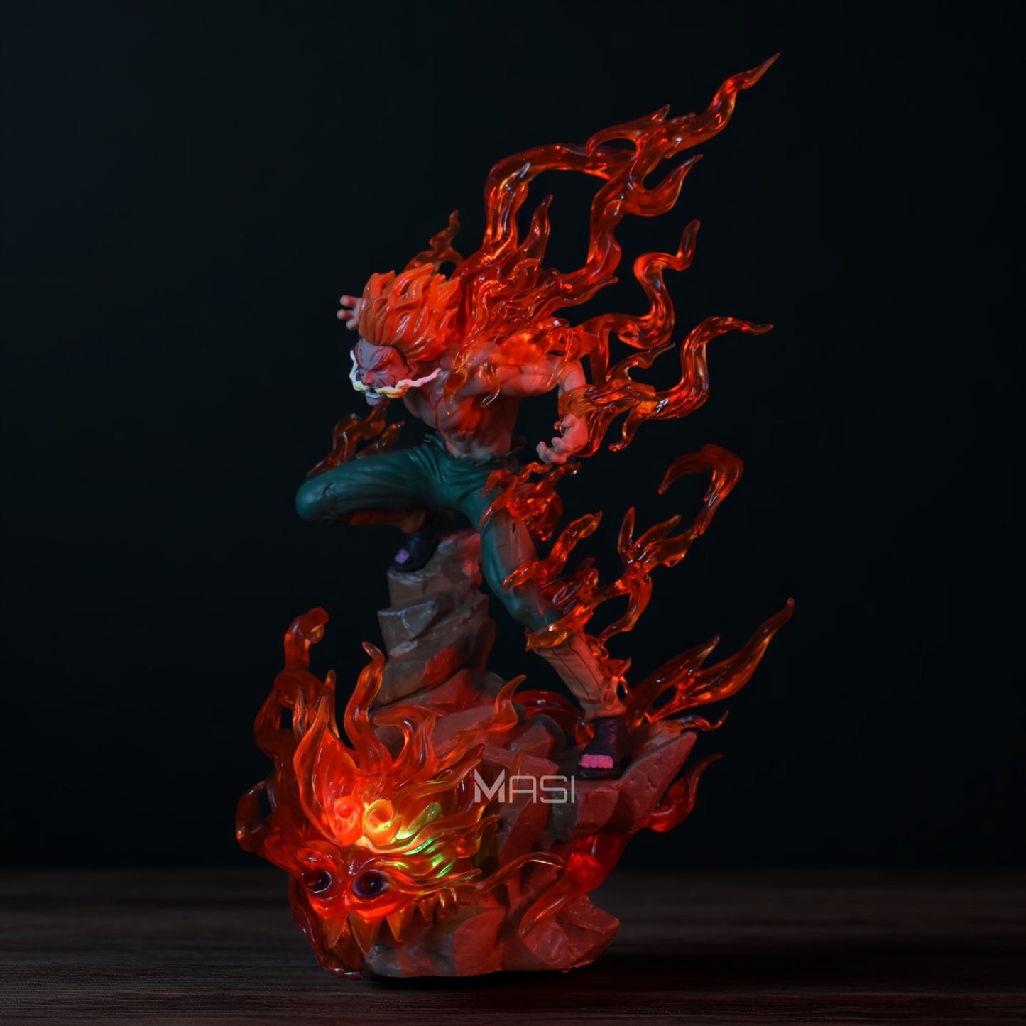 MIGHT GUY EIGHT GATES ACTION FIGURE WITH LED STAND (27 CM HEIGHT) - NARUTO