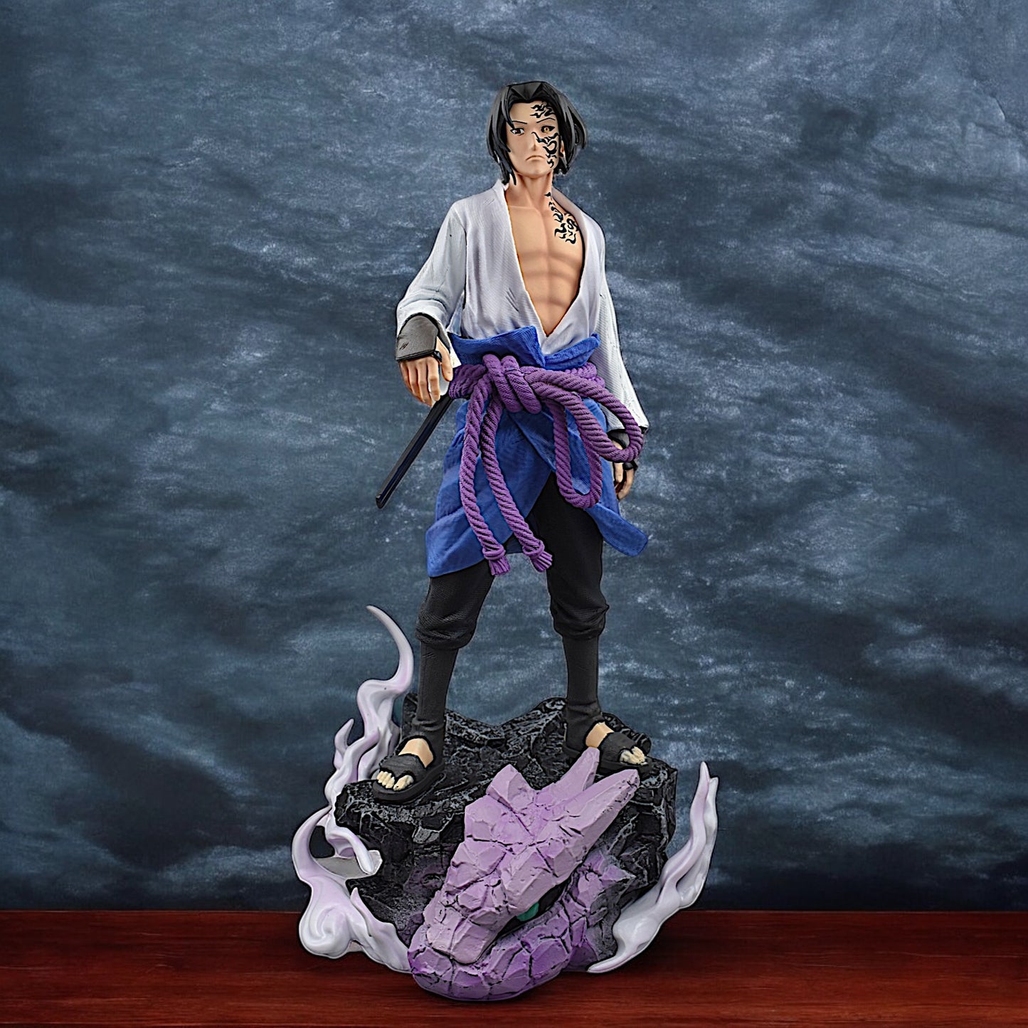Sasuke Uchiha Action Figure With Snake Stand (42.5 Cm Height) - Naruto