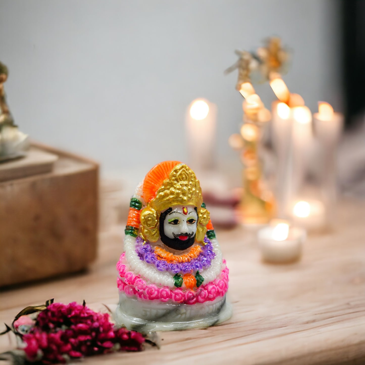Baba Khatu Shyam Ji Idol Statue Murti For Car Dashboard/table/home Decoration