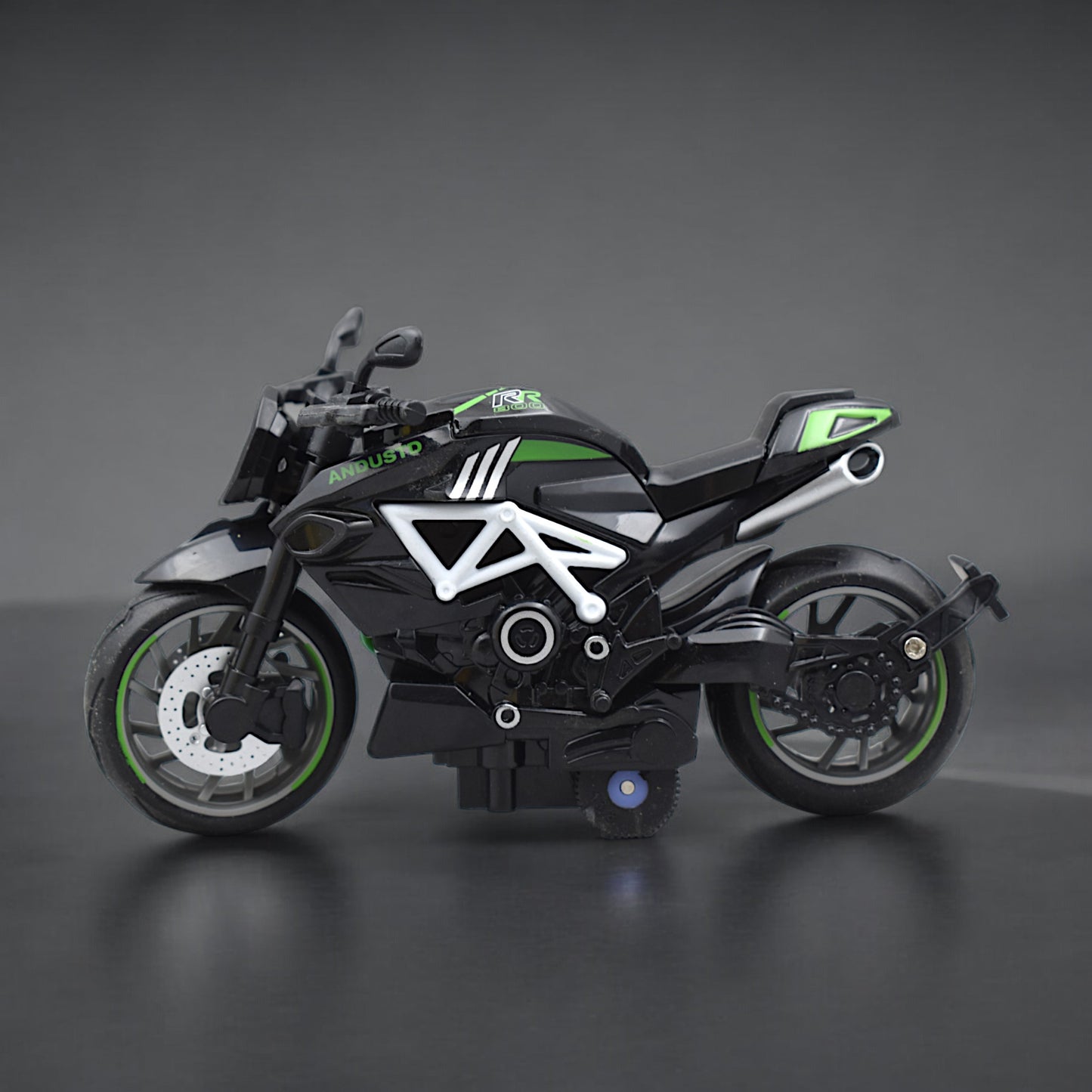 Super Sports Bike With Pull Back Function With Premium Detailings - Green