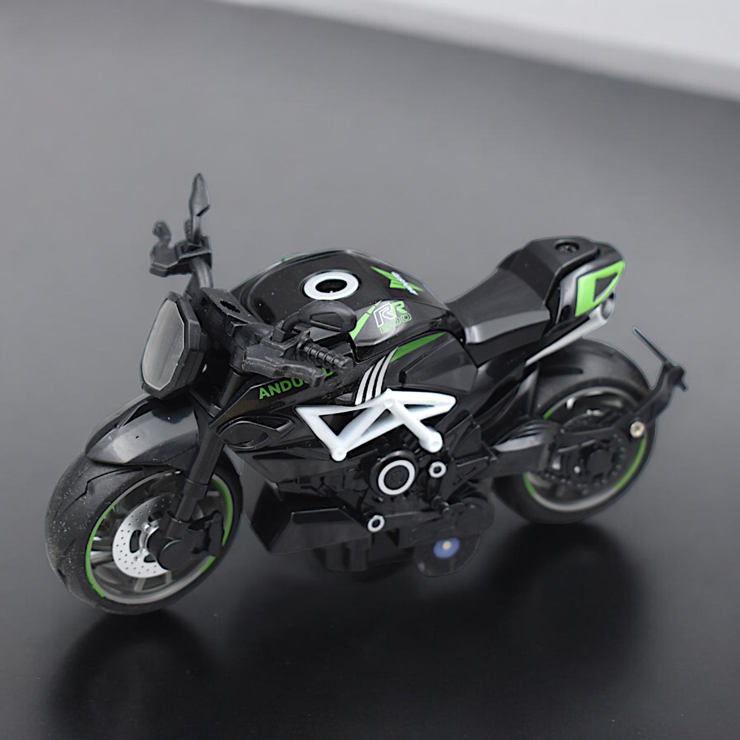 Super Sports Bike With Pull Back Function With Premium Detailings - Green