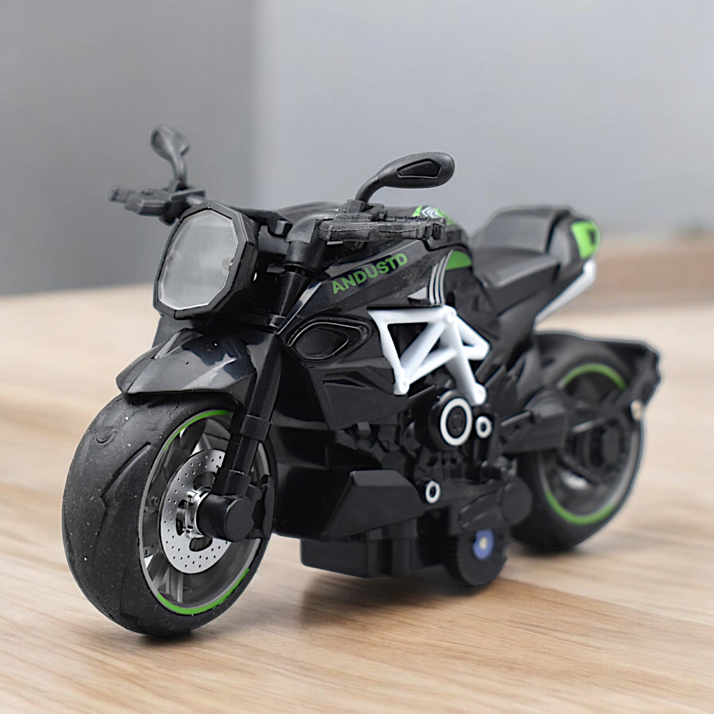 Super Sports Bike With Pull Back Function With Premium Detailings - Green