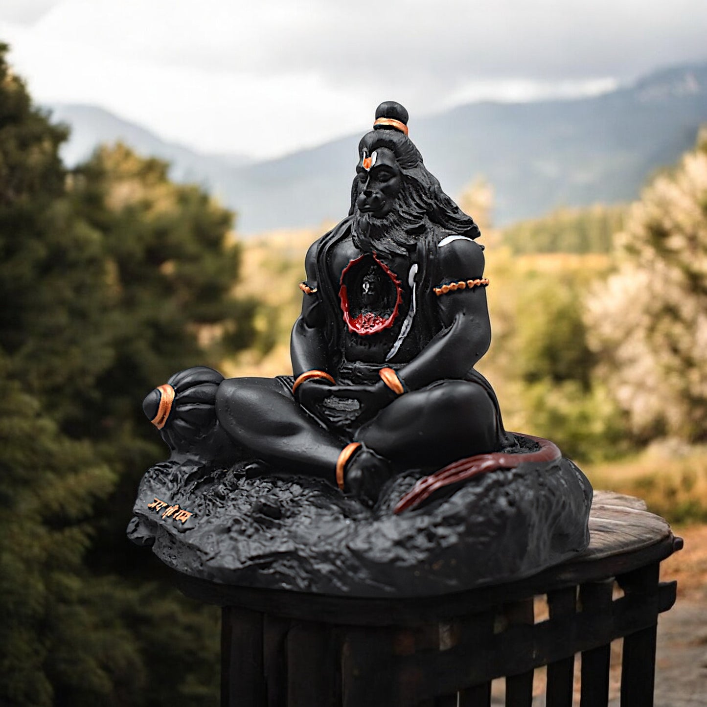 Hanuman Ji Premium Detailed Murti/statue With Sri Ram In Heart For Gift/car Dashboard/home/office Decoration
