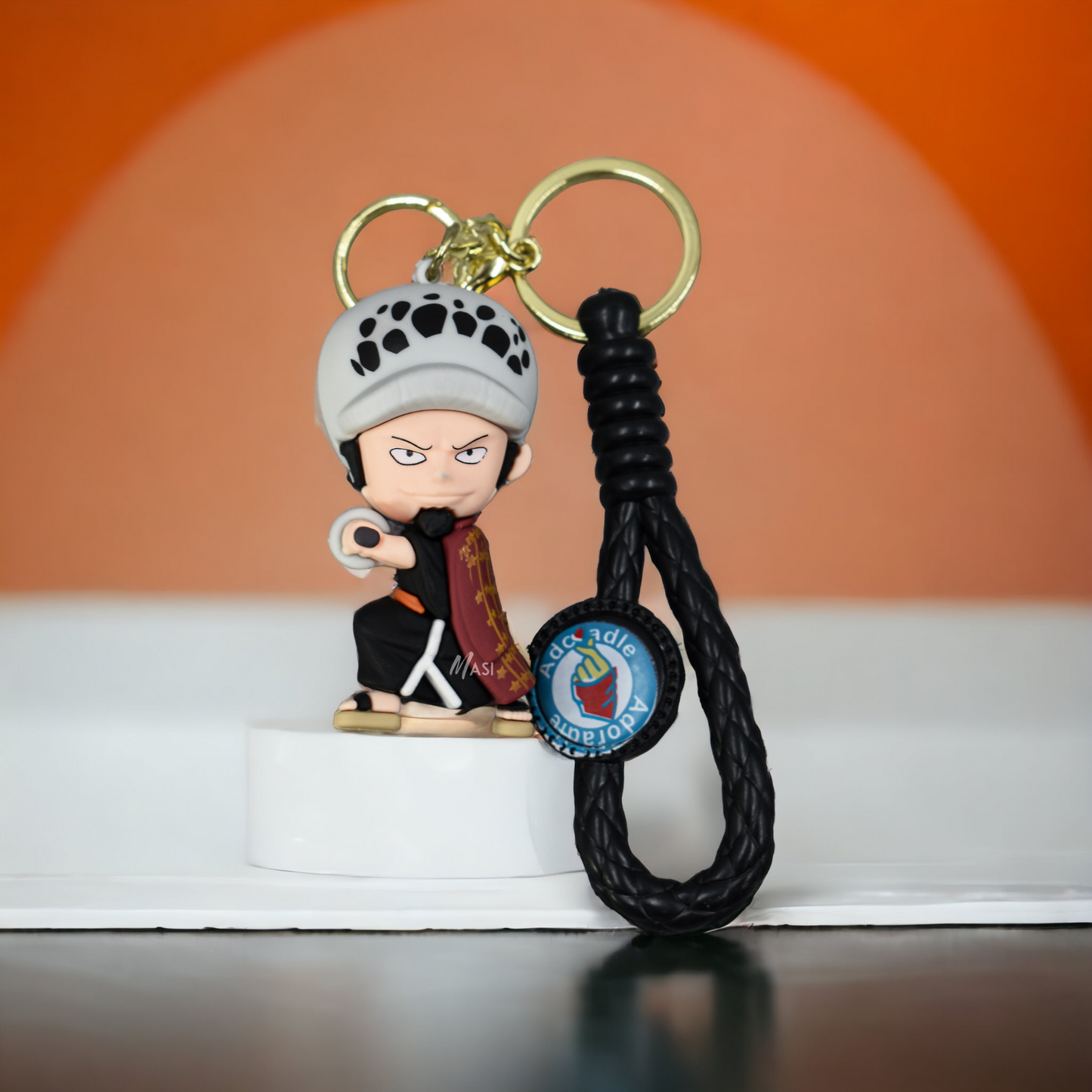 Trafalgar D. Water Law Silicon Rubber Keychain - One Piece