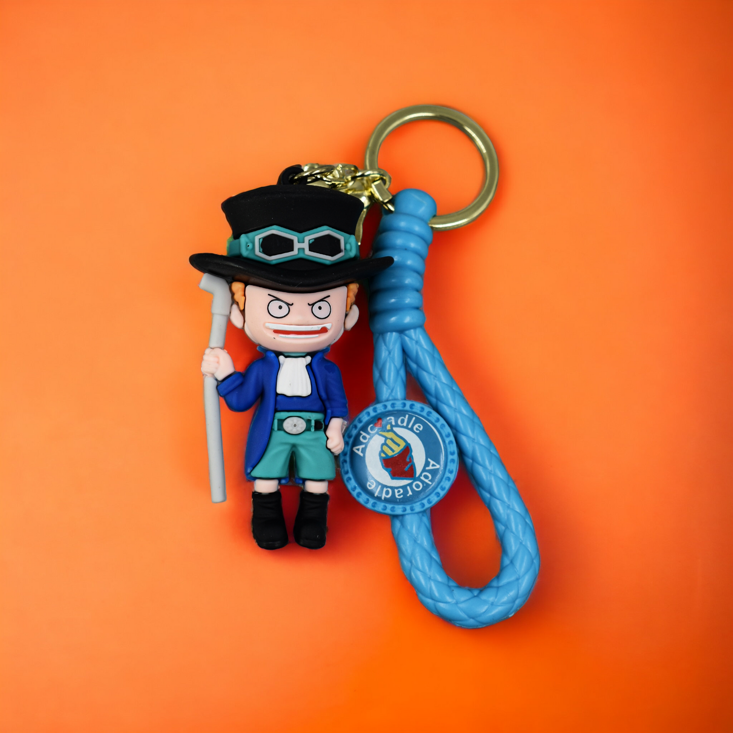 Sabo Silicon Rubber Keychain - One Piece