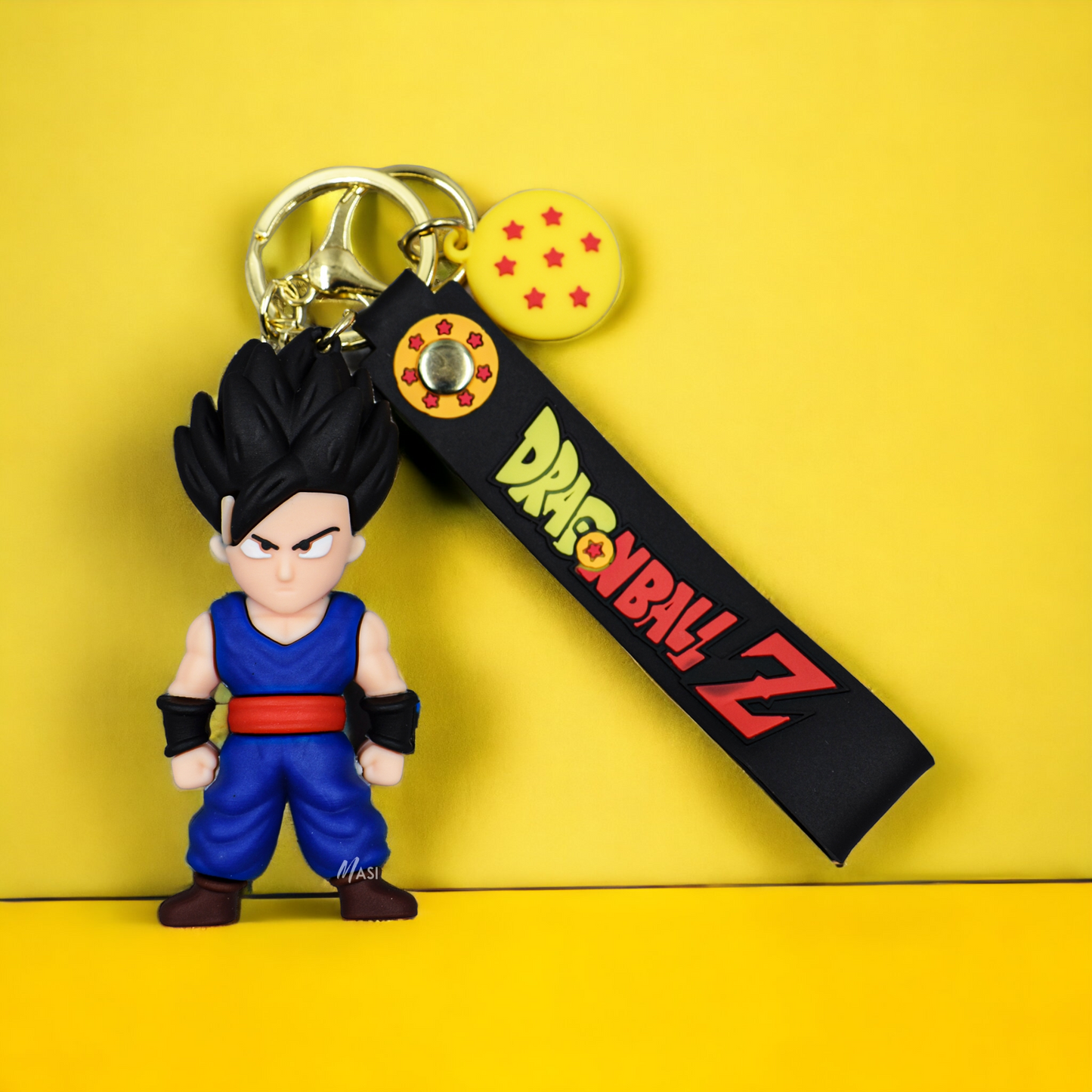 Gohan Silicon Rubber Keychain With Strap - Dragon Ball Z