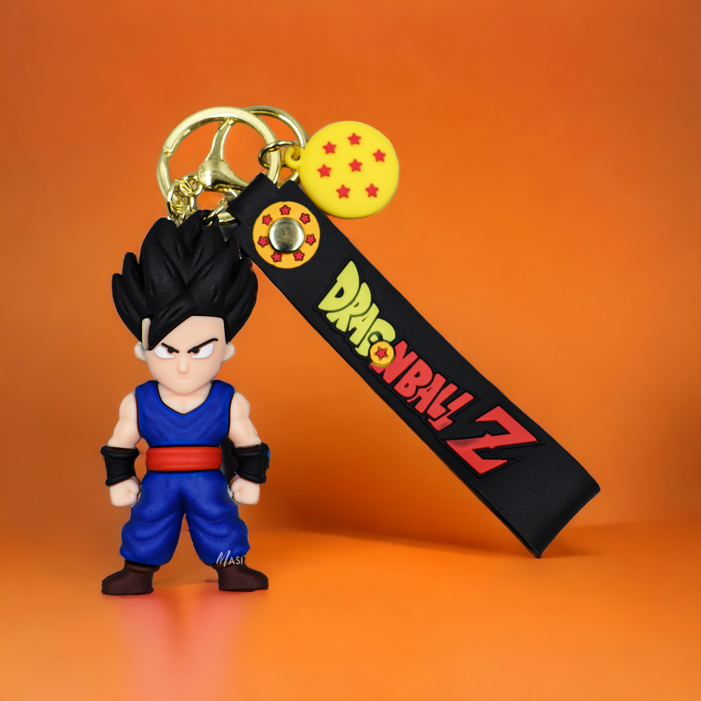 Gohan Silicon Rubber Keychain With Strap - Dragon Ball Z