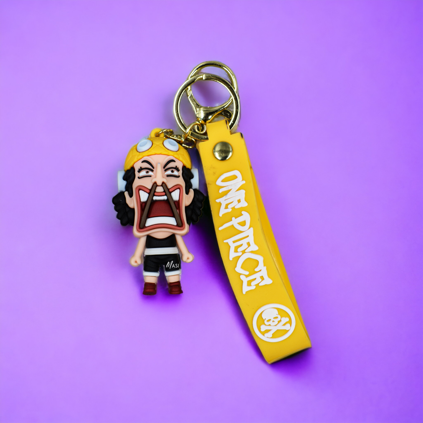 Usopp Silicon Rubber Keychain With Strap - One Piece