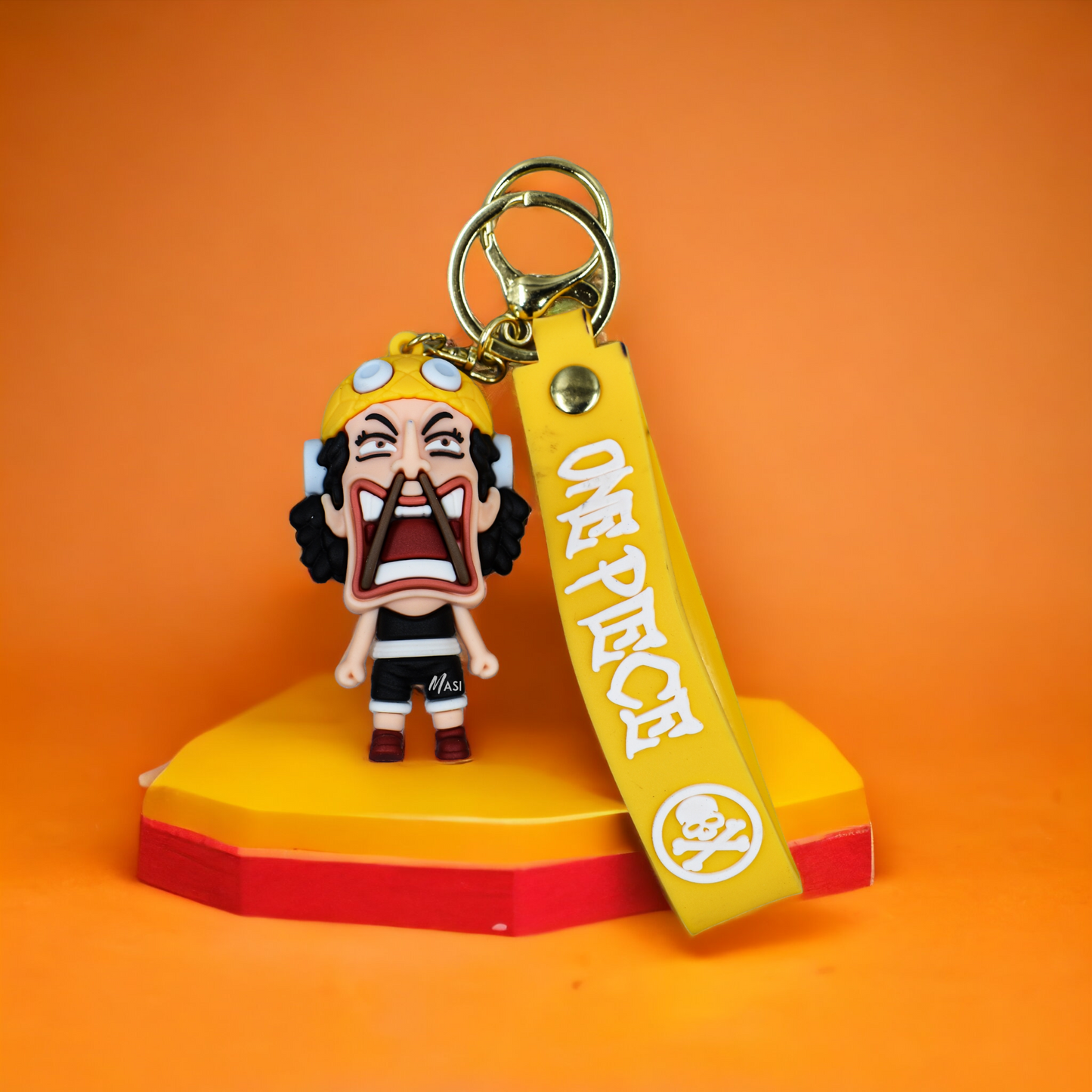 Usopp Silicon Rubber Keychain With Strap - One Piece