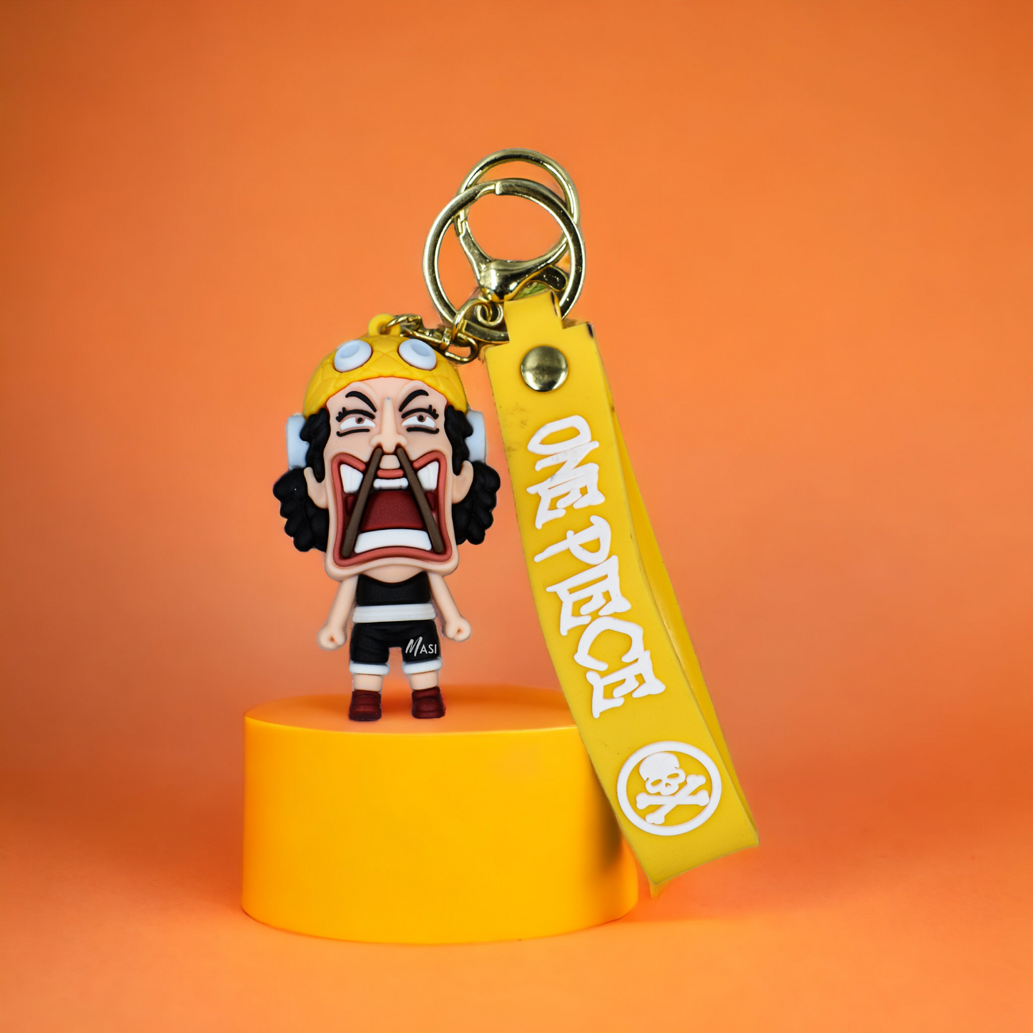 Usopp Silicon Rubber Keychain With Strap - One Piece