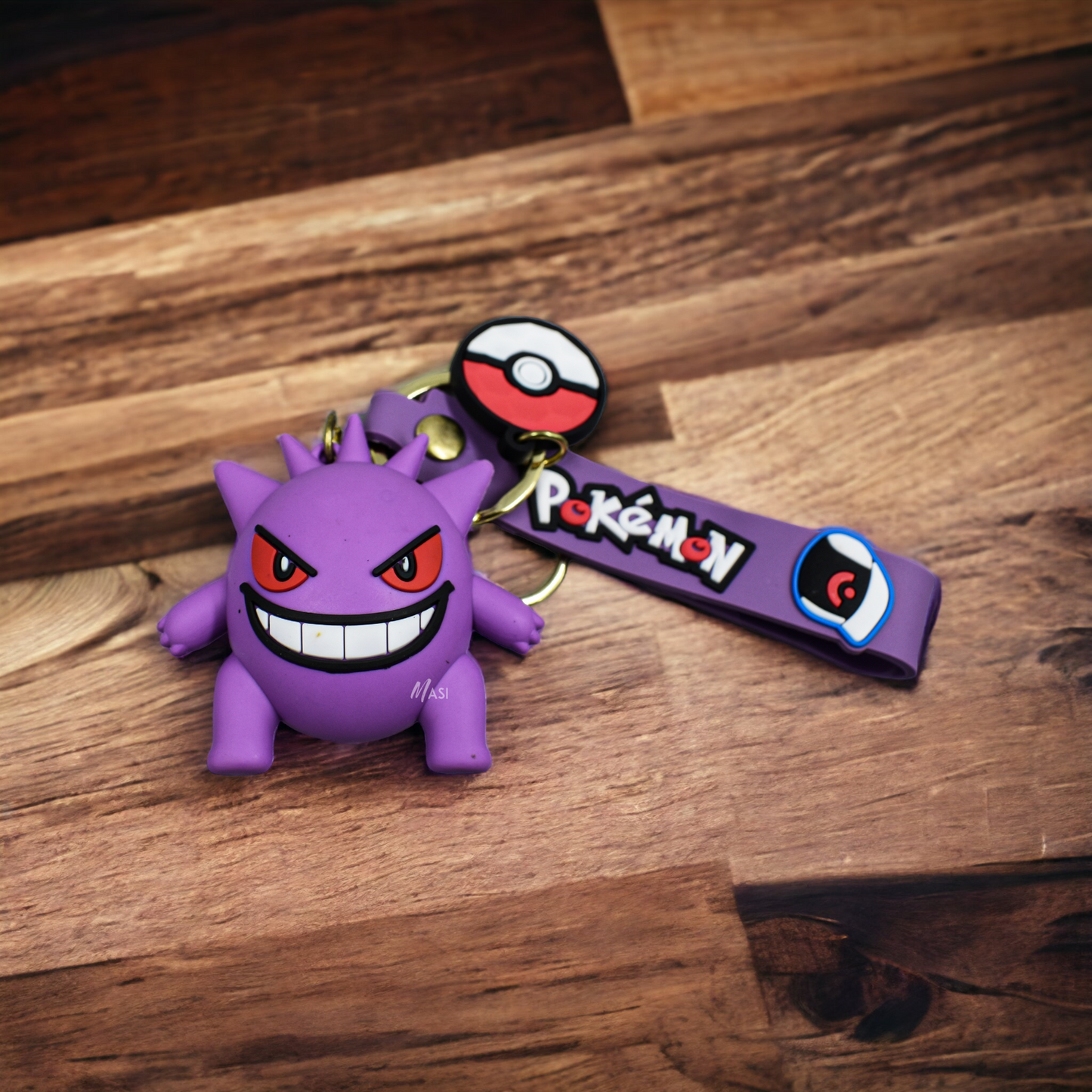 Gengan Silicon Rubber Keychain With Strap - Pokemon