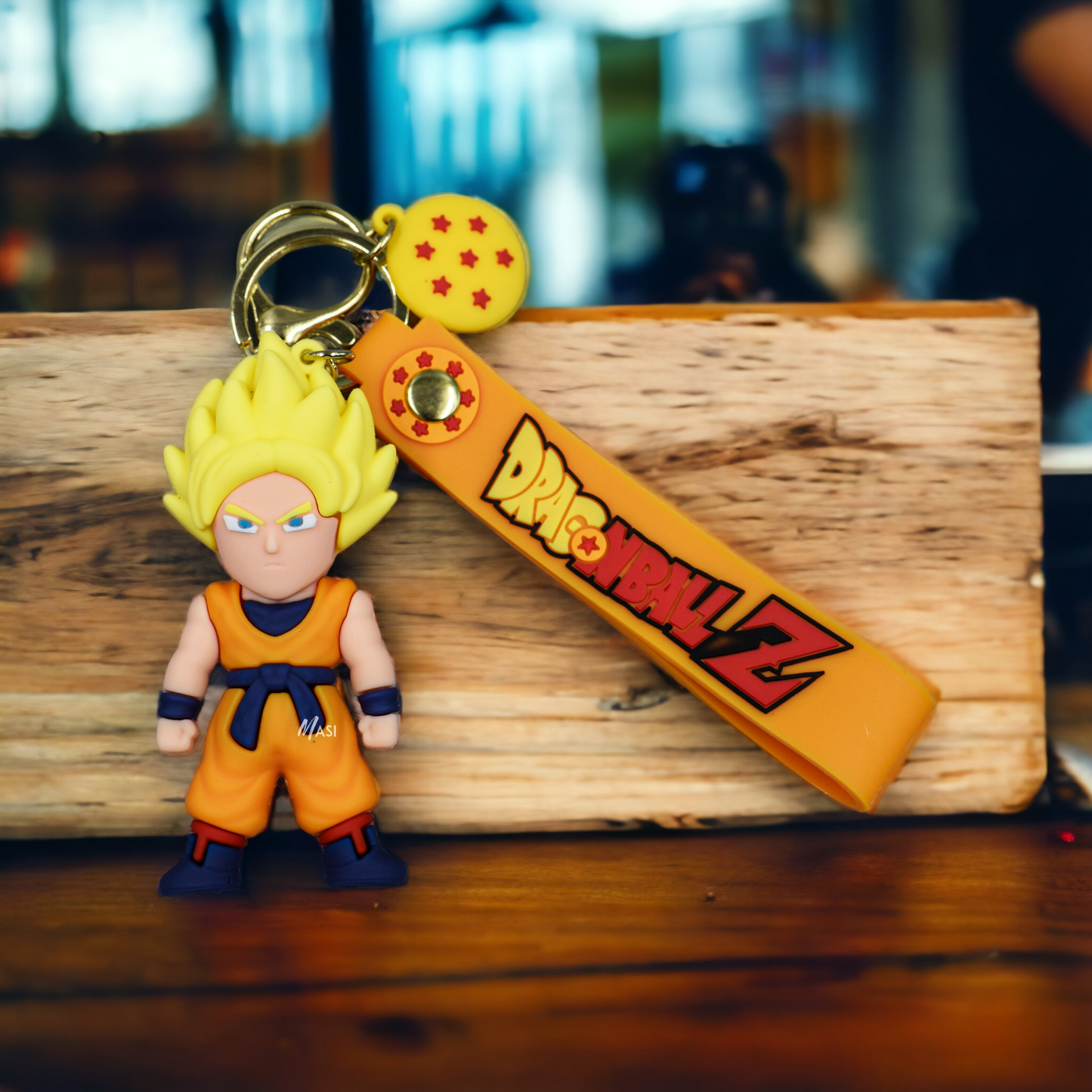 Goku Ssj2 Silicon Rubber Keychain With Strap - Dragon Ball Z