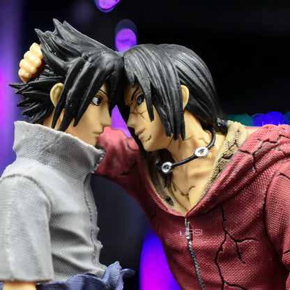 Sasuke And Itachi - Uchiha Brothers Iconic Reconiliation Action Figure (18 Cm Height) - Naruto