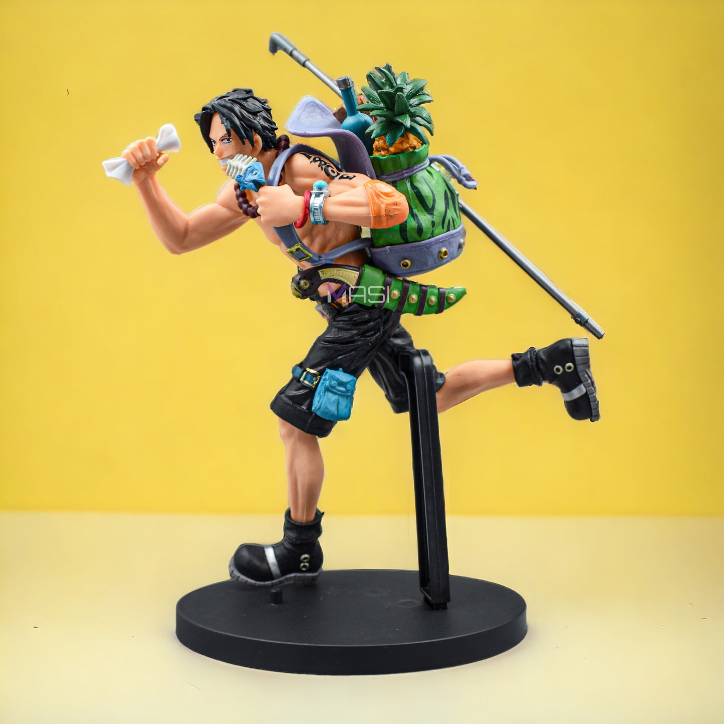 Protgas D. Ace Running Action Figure With Food Bagpack (22 Cm Height) - One Piece